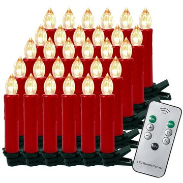 Gotoll LED-Christbaumkerzen 10-40er, kabellos Weihnachtskerzen,LED Weihnachtsbaumkerzen,Weihnachten Kerzen