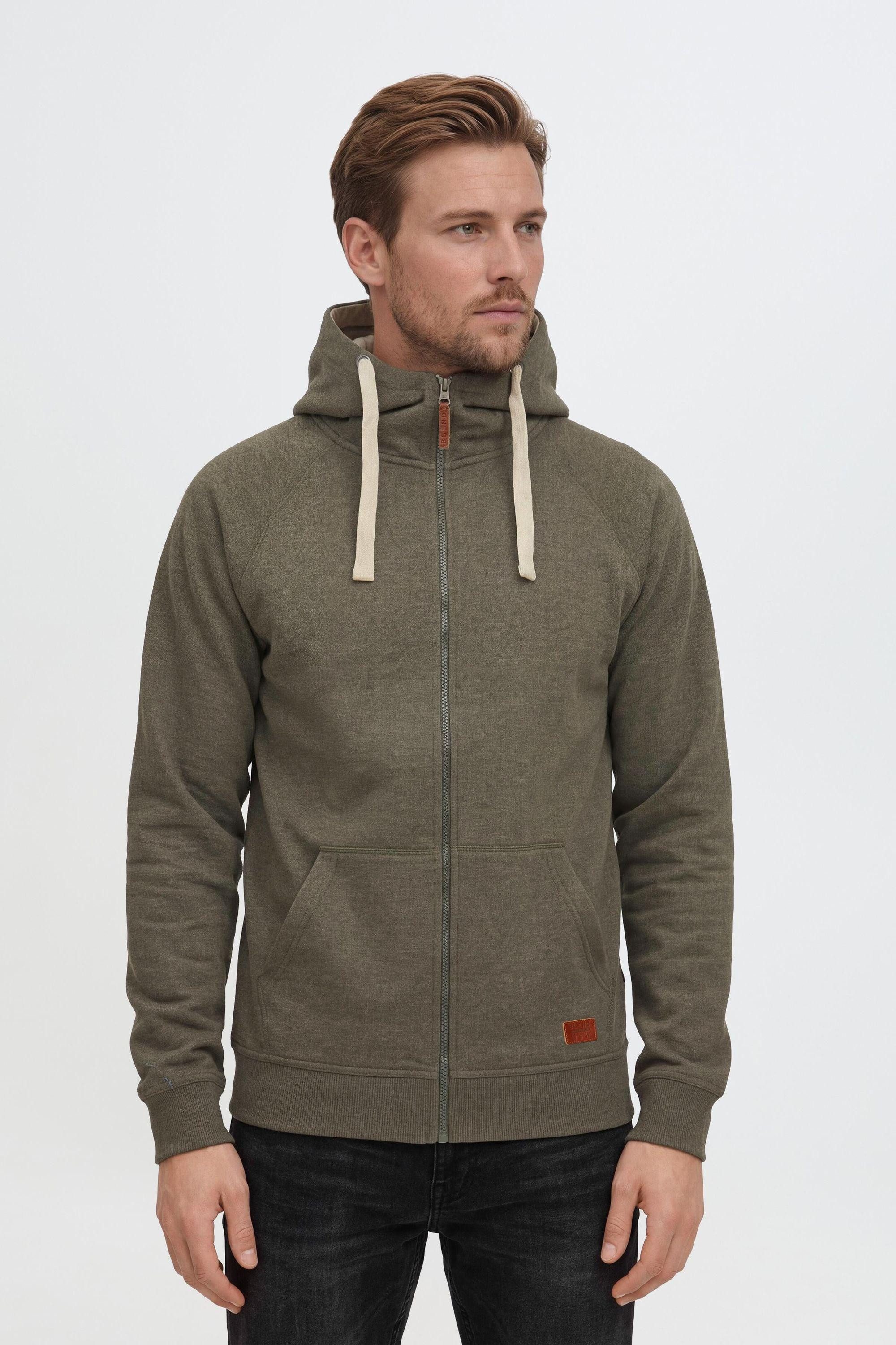 Blend Kapuzensweatjacke BHSpeedy Stilvolle Kapuzensweatjacke mit hochabschließendem Kragen