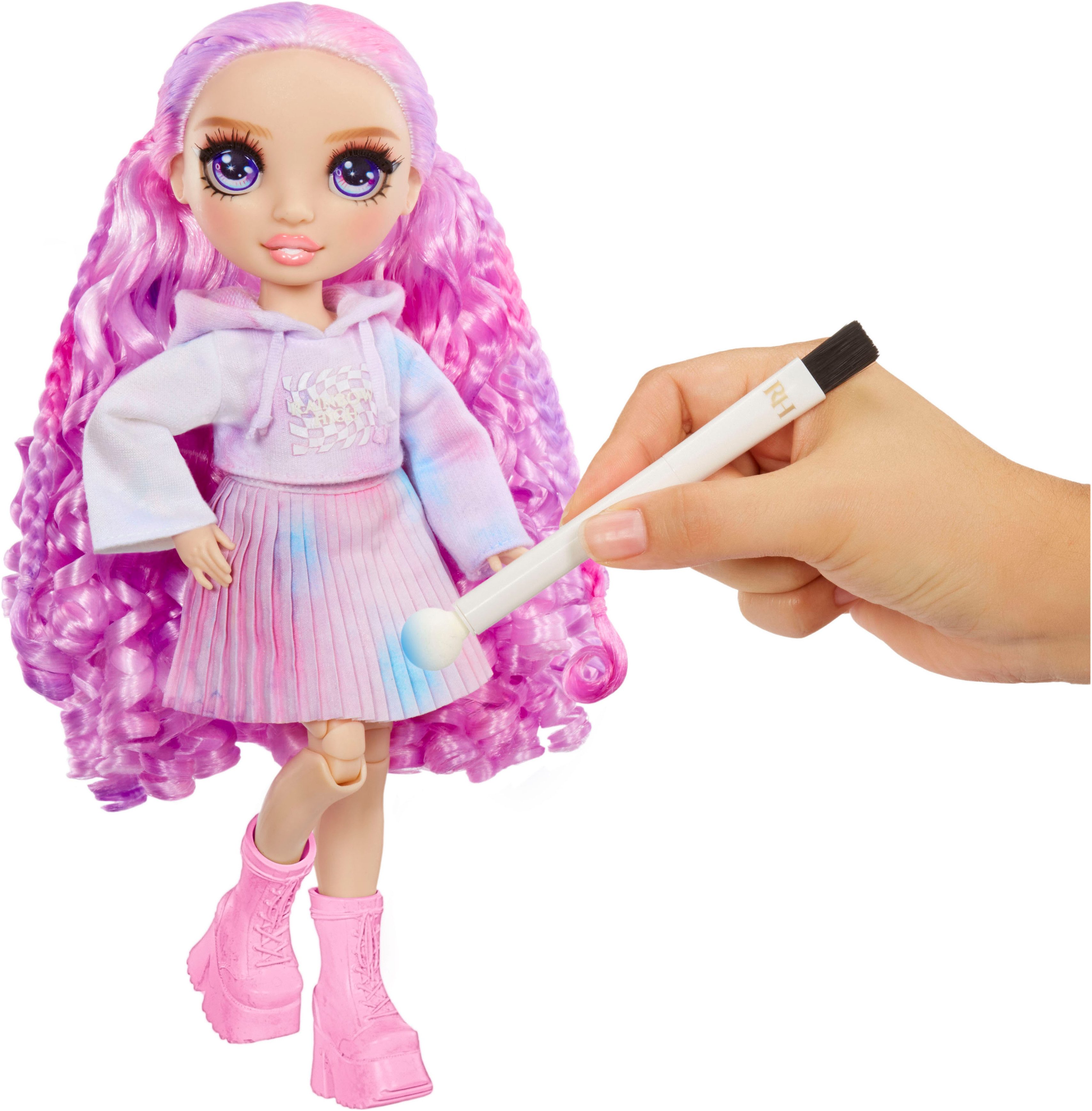 Rainbow High Anziehpuppe Rainbow High WaterColor & Create NEW Theme Dolls - purple eyes – Bild 4 von 5