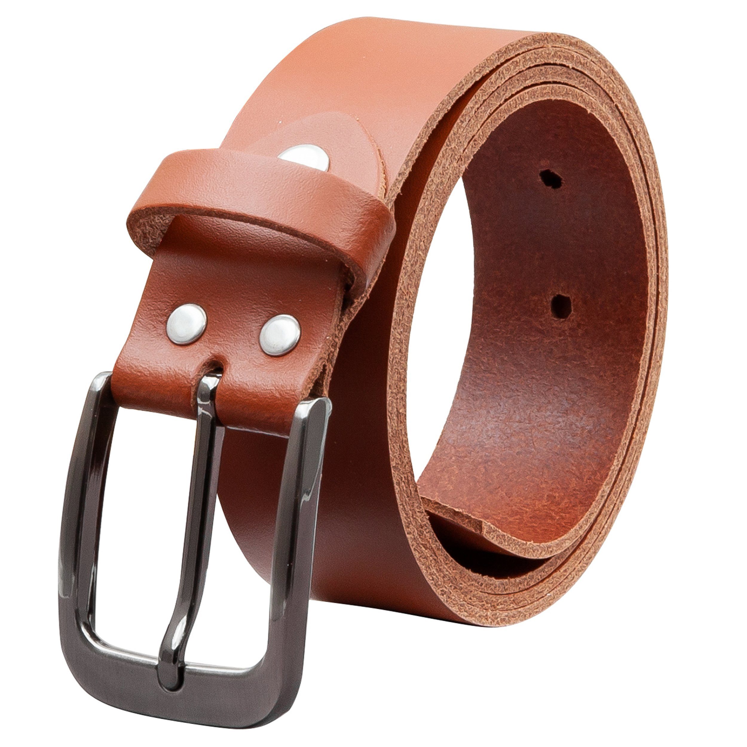 COLOGNEBELT Ledergürtel OM434-SL-Cognac MADE IN GERMANY, Cognac Kürzbar, 10 günstig online kaufen