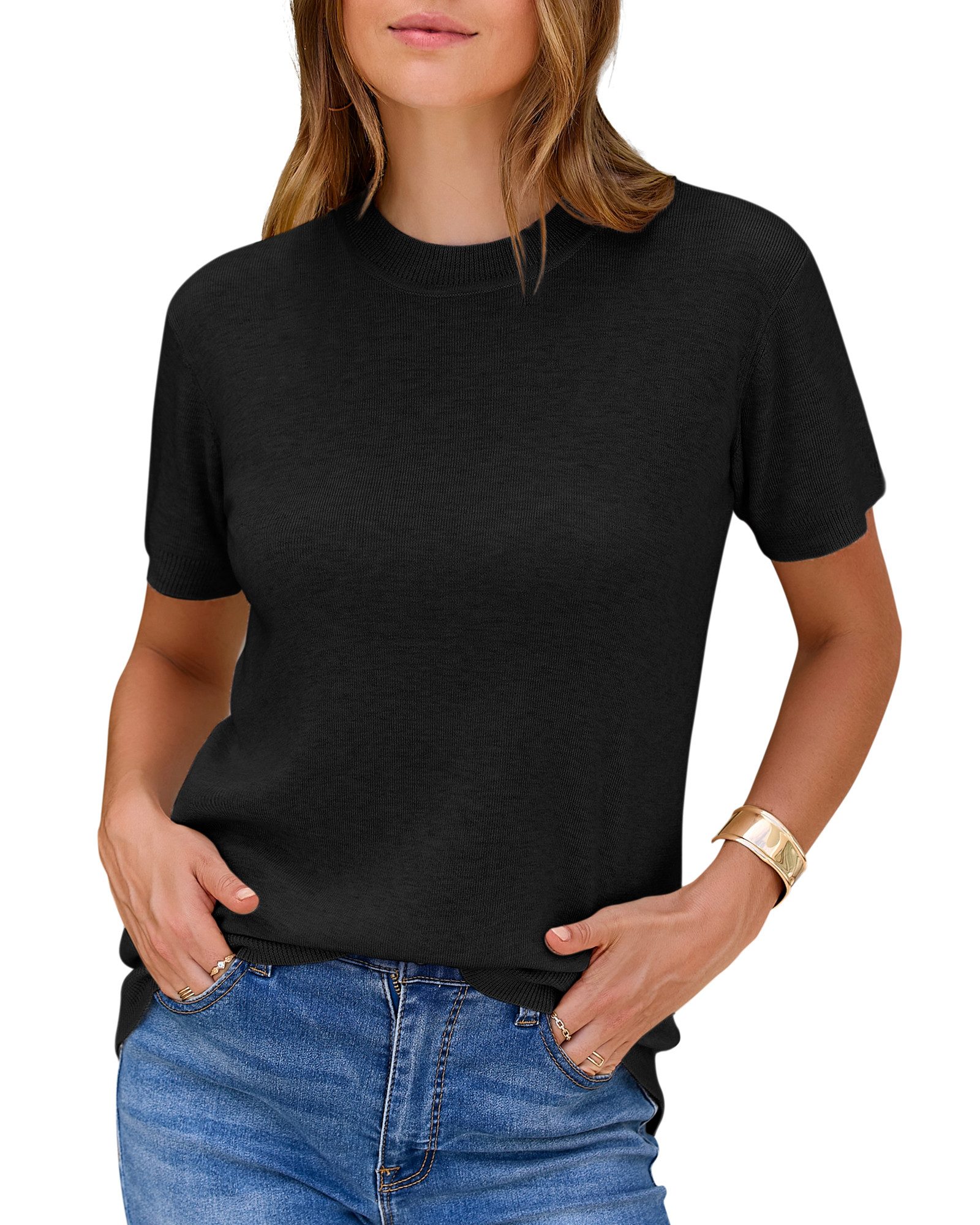 Strickpullover Damen Pullover Wolle Strickpullover