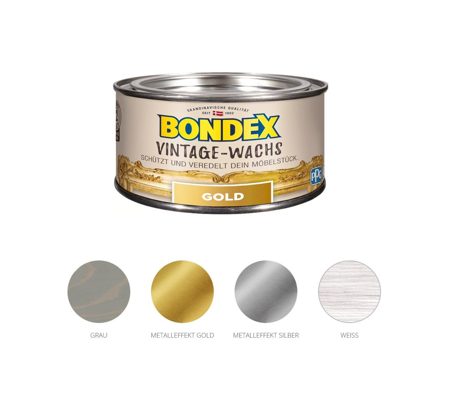 Bondex Bondex 250 ml Vintage-Wachs Veredelung Schutzwachs, 250 ml