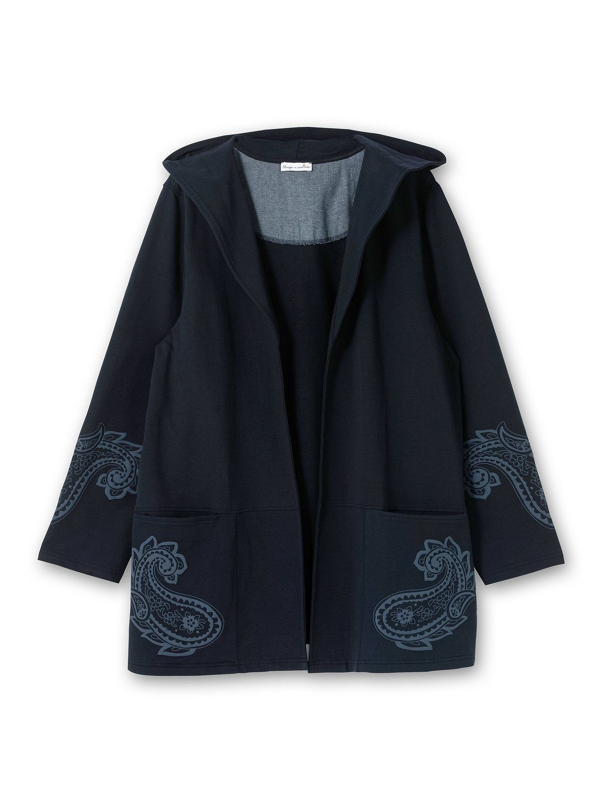 sheego by Joe Browns Sweatjacke Große Größen mit Paisleydruck