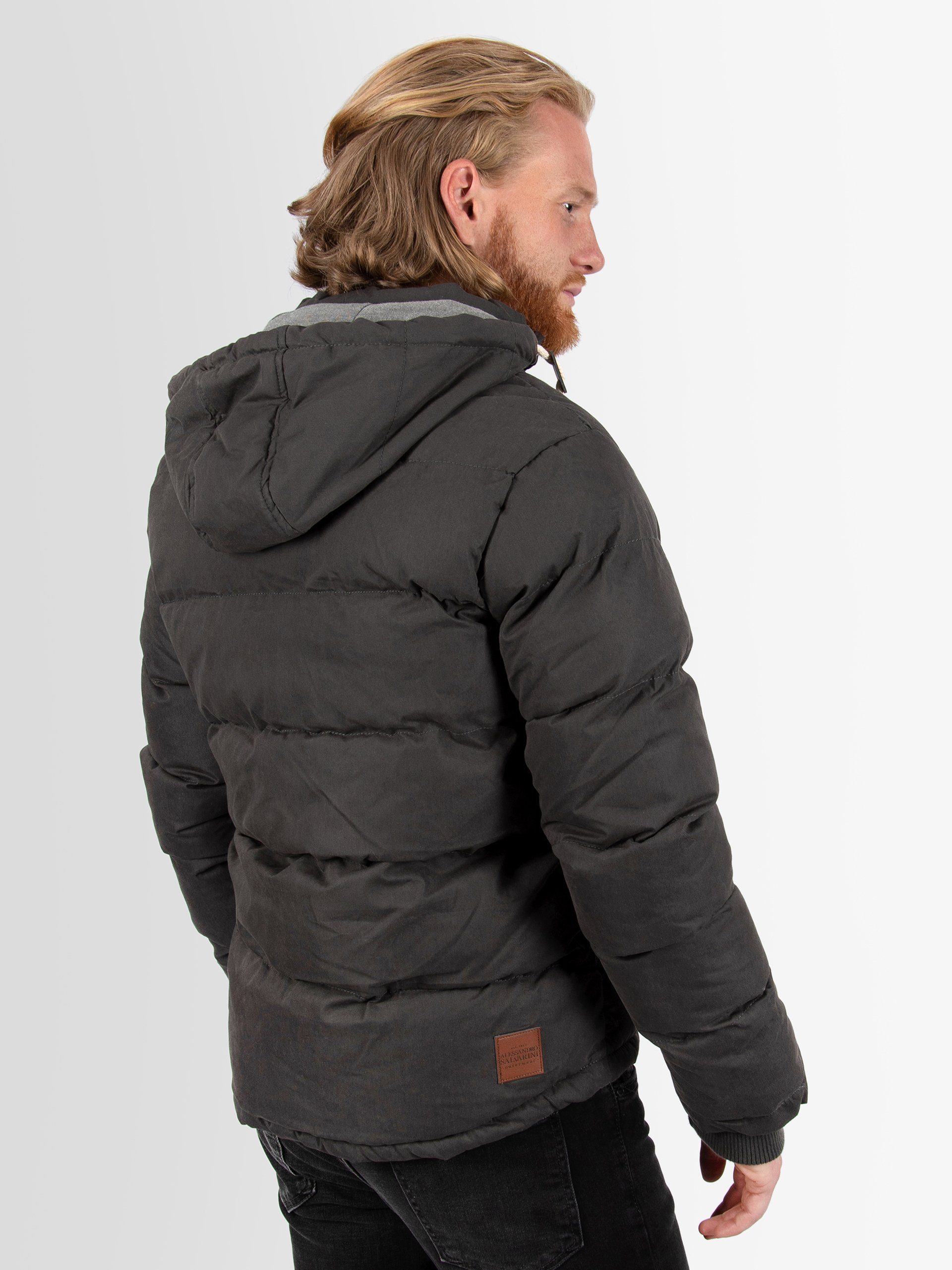 Alessandro Salvarini Winterjacke ASGinio mit abnehmbarer Kapuze