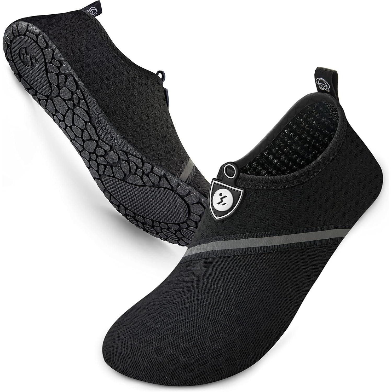 LuxusKollektion Tauchset Wasserschuhe Damen Herren Barfussschuhe Schwarz Schwarz 1 36 37 EU