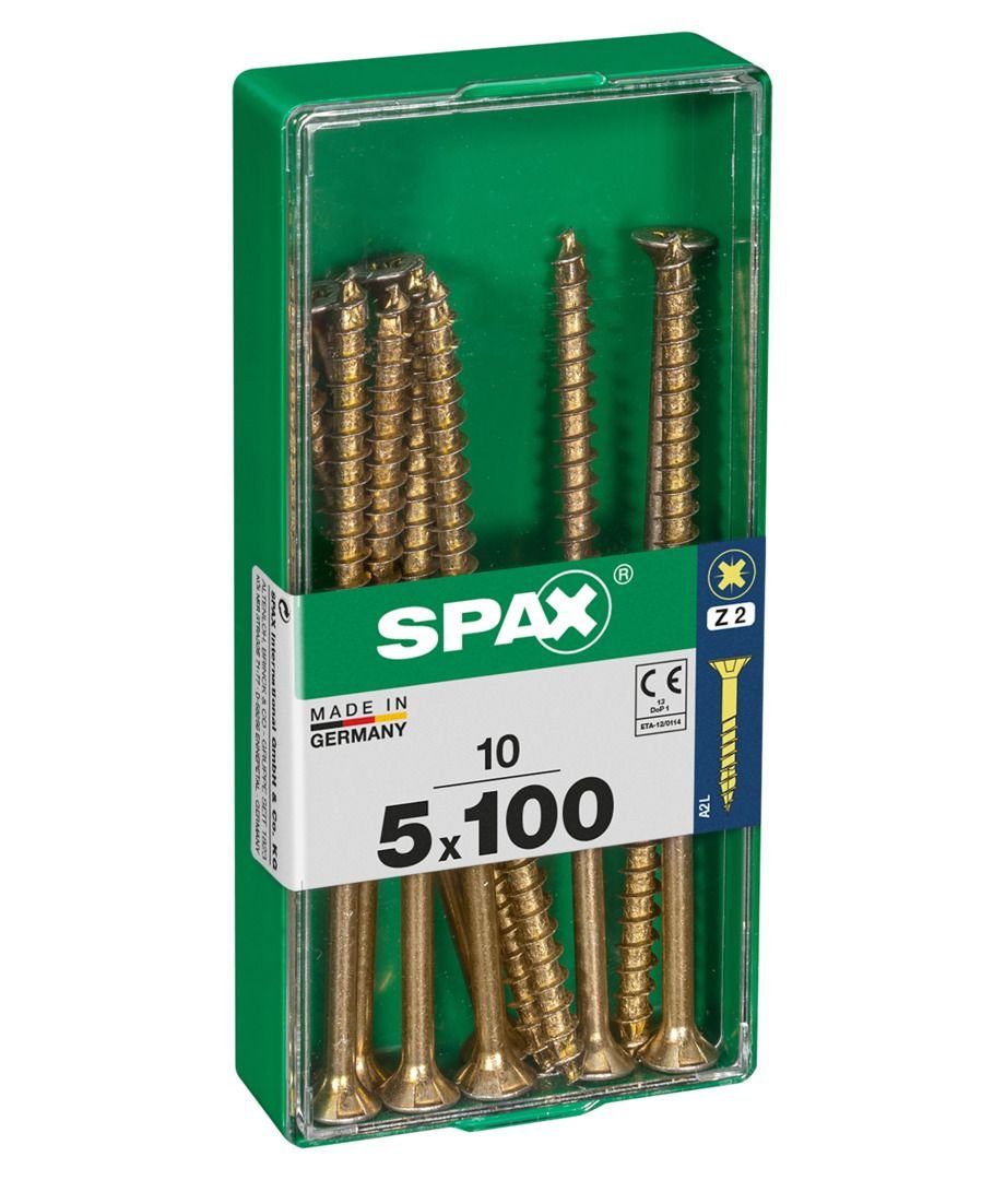 5.0 x PZ 2 100 - SPAX 10 Universalschrauben Spax mm Holzbauschraube