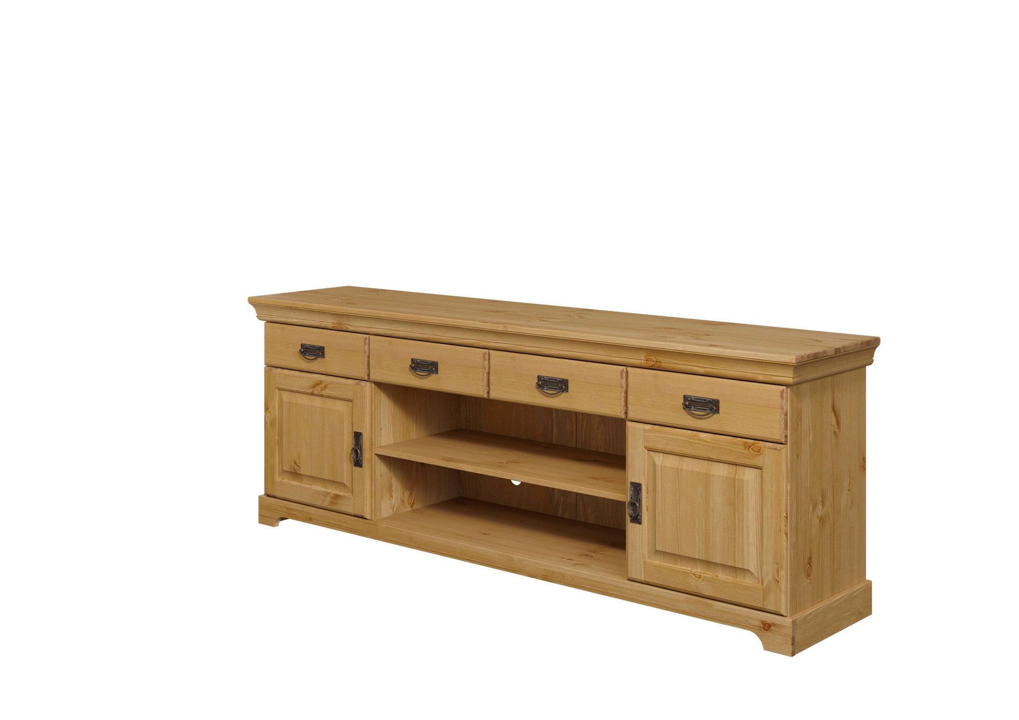 OTTO home TV-Board Rügen, zertifiziertes Massivholz, Breite 180 cm, im Landhausstil
