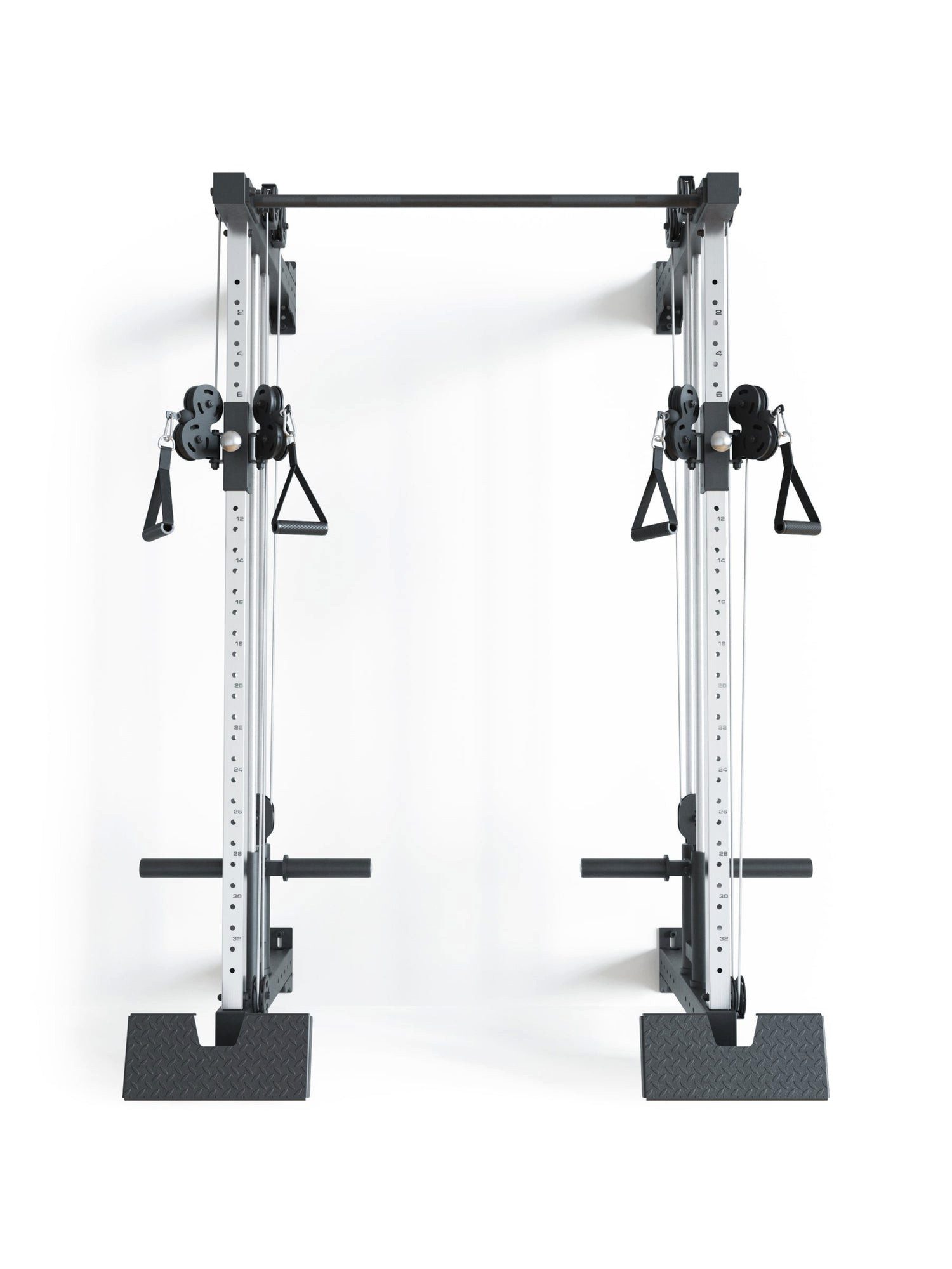 ATLETICA Power Rack R8-Nitro Dual Pulley, Wall Mounted, Dual Pulley