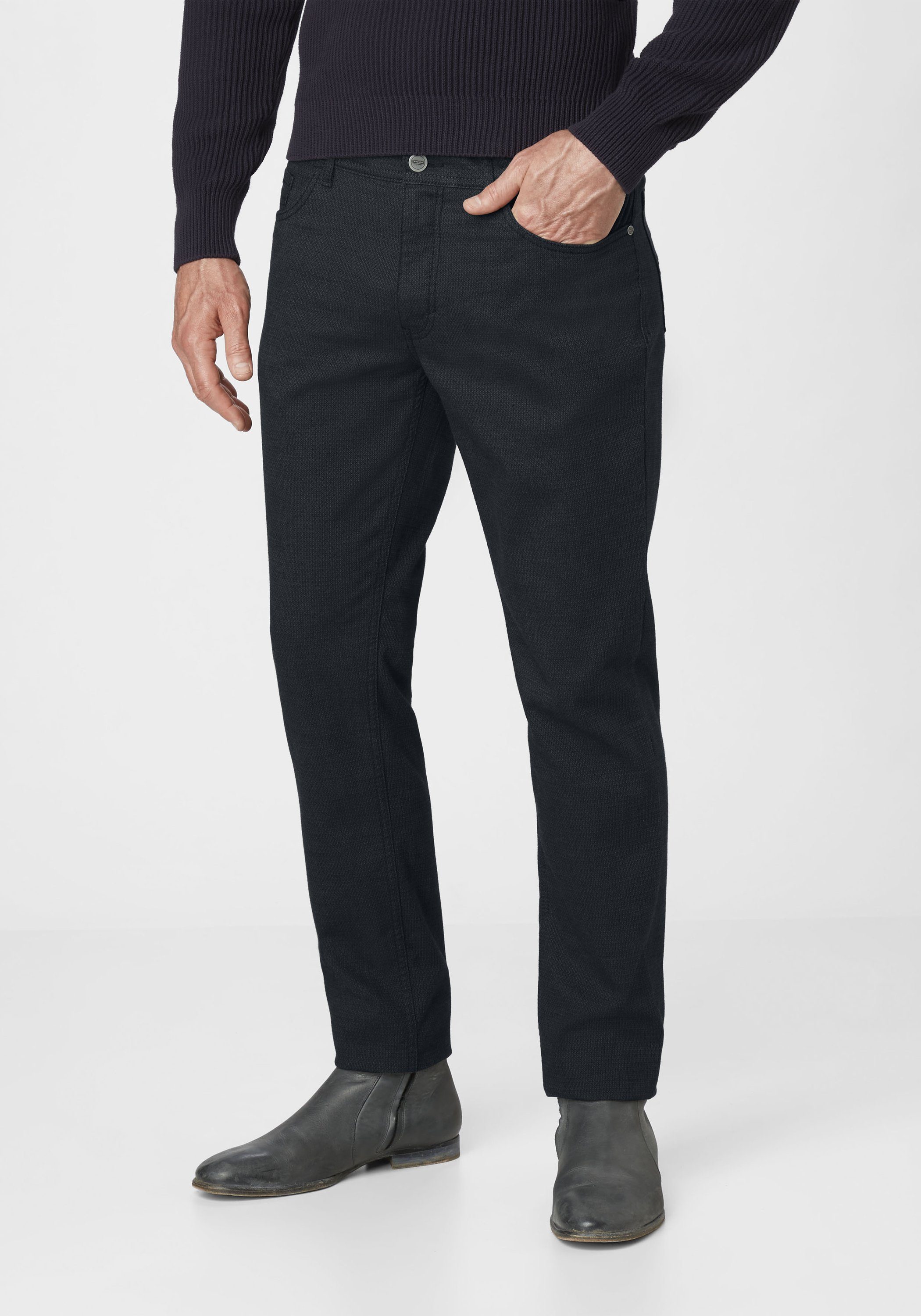 Redpoint Stoffhose MILTON Regular Fit 5-Pocket Hose in Stretch-Qualität navy