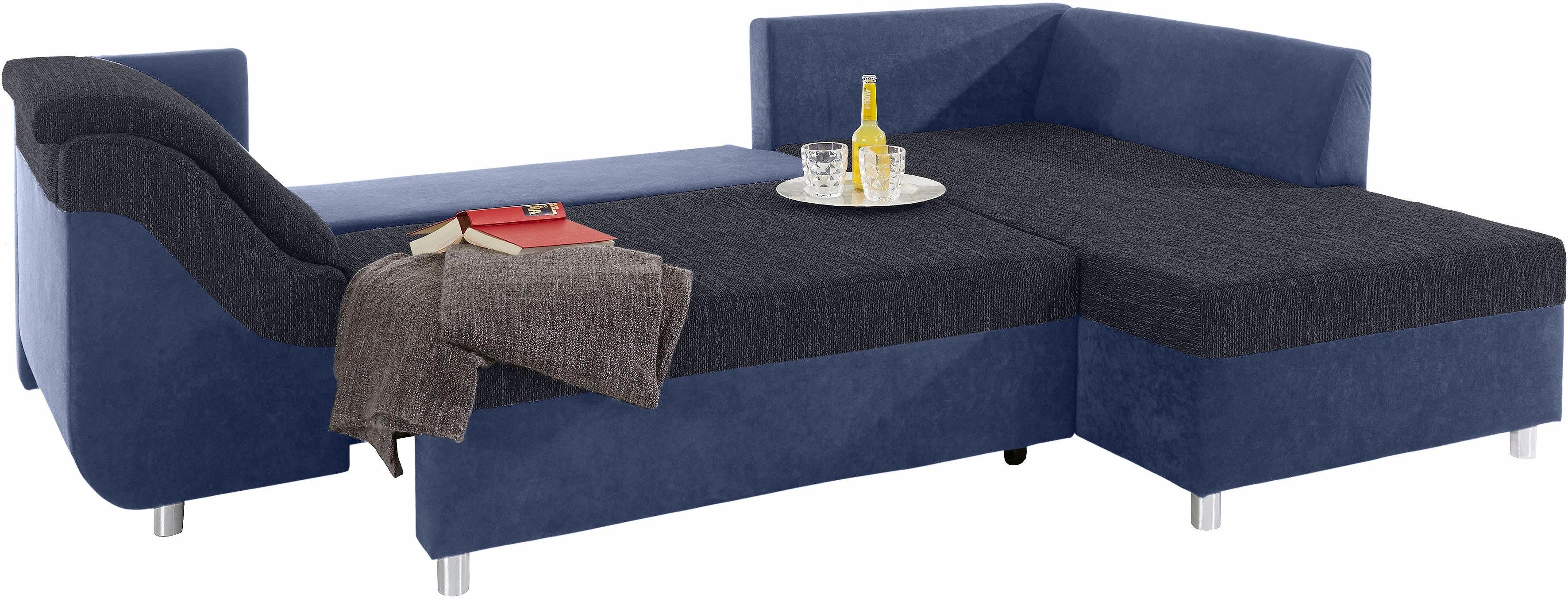 COLLECTION AB Ecksofa Sally L-Form, mit und ohne Bettfunktion, inklusive lo günstig online kaufen