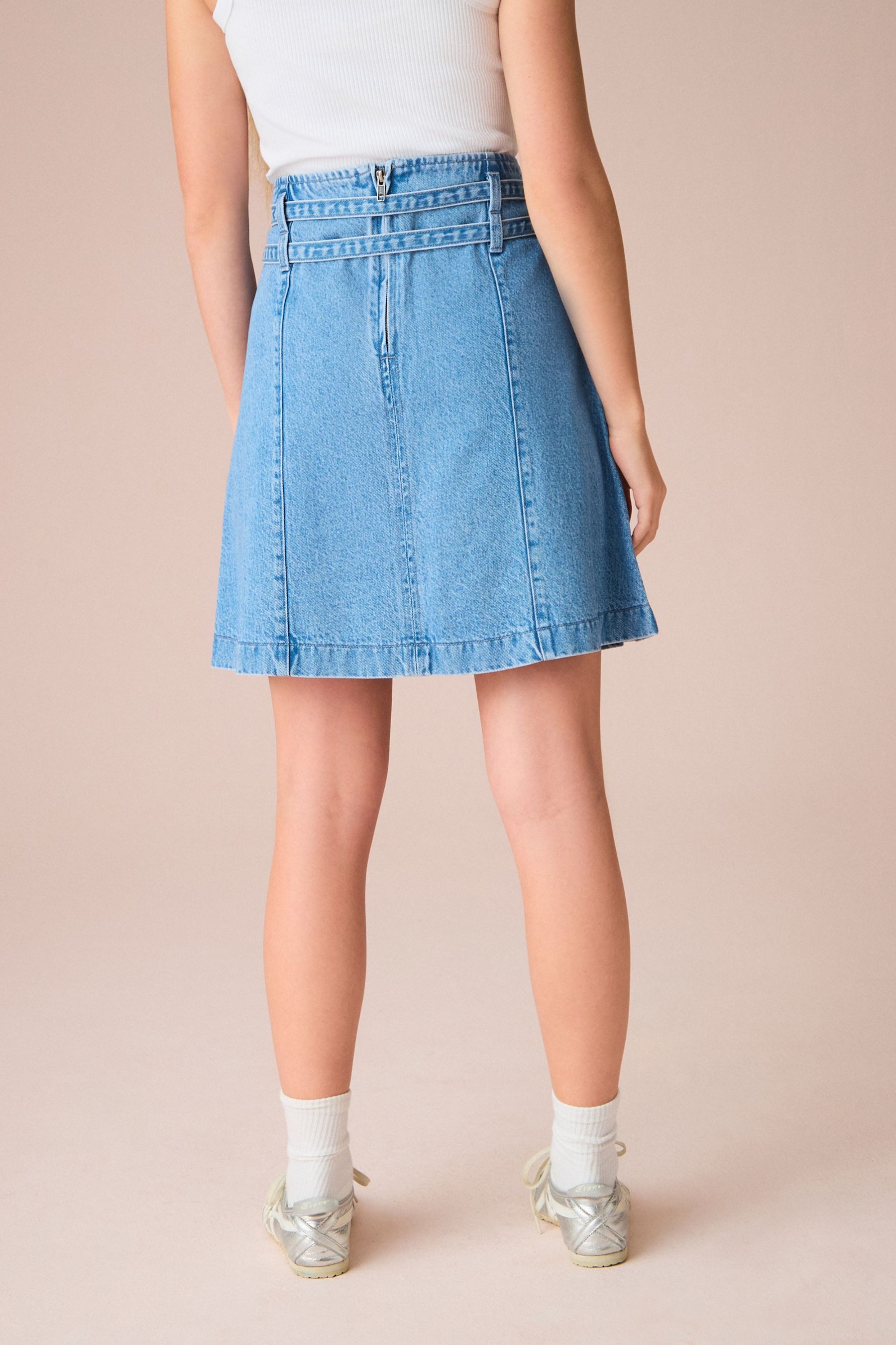 Next Jeansrock Kiltrock mit Gürtel (1-tlg) günstig online kaufen