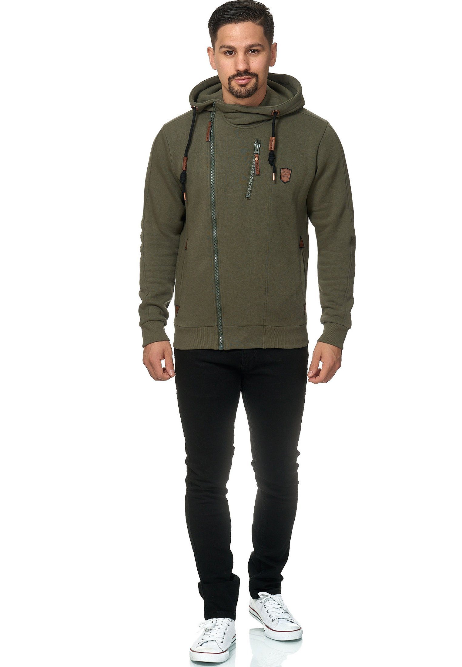Indicode Kapuzensweatjacke Herren Elm Hoodie Sweatjacke Herrenjacke günstig online kaufen