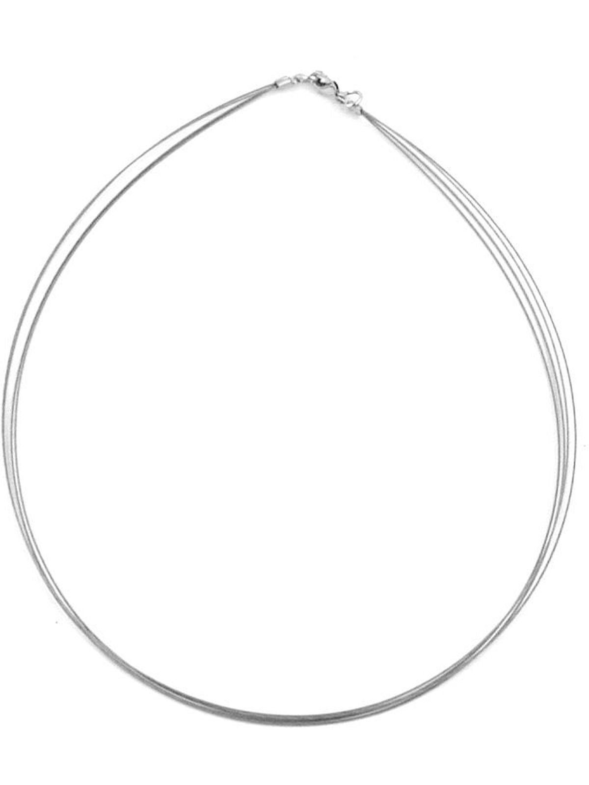 Gallay Kette ohne Anhänger pur ohne Anhänger 4-fach Edelstahldraht ummantelt 40cm (1-tlg)