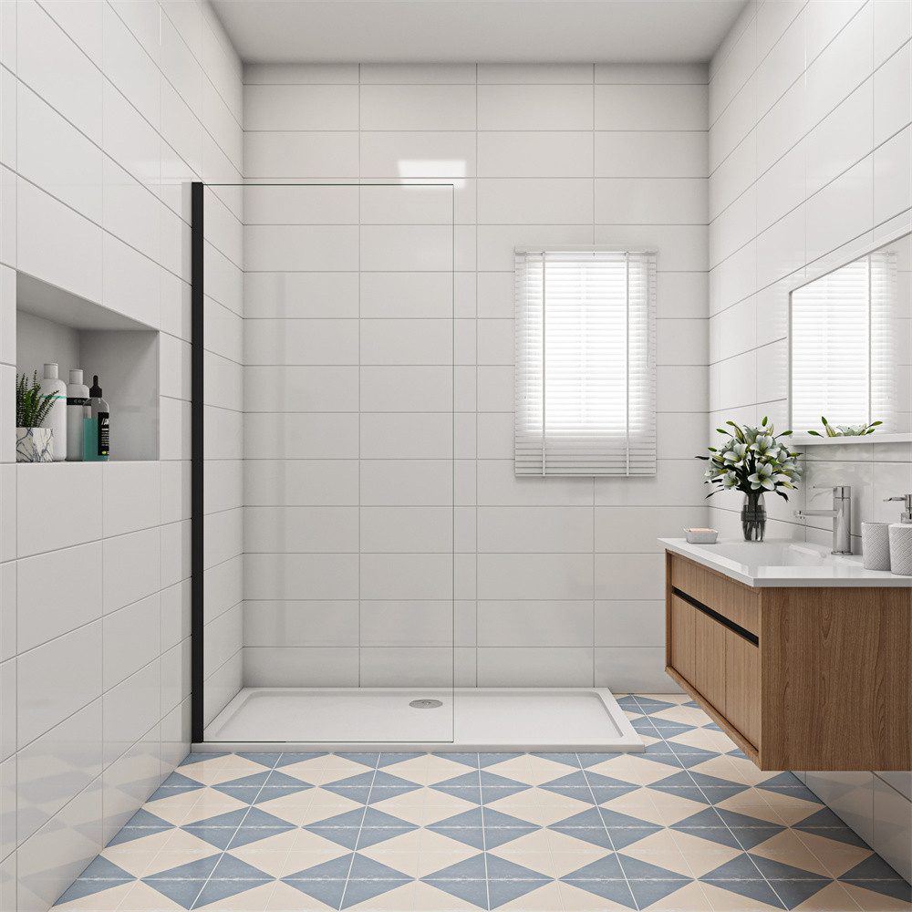 Duschparadies Duschwand 8mm EasyClean Klarglas ESG günstig online kaufen