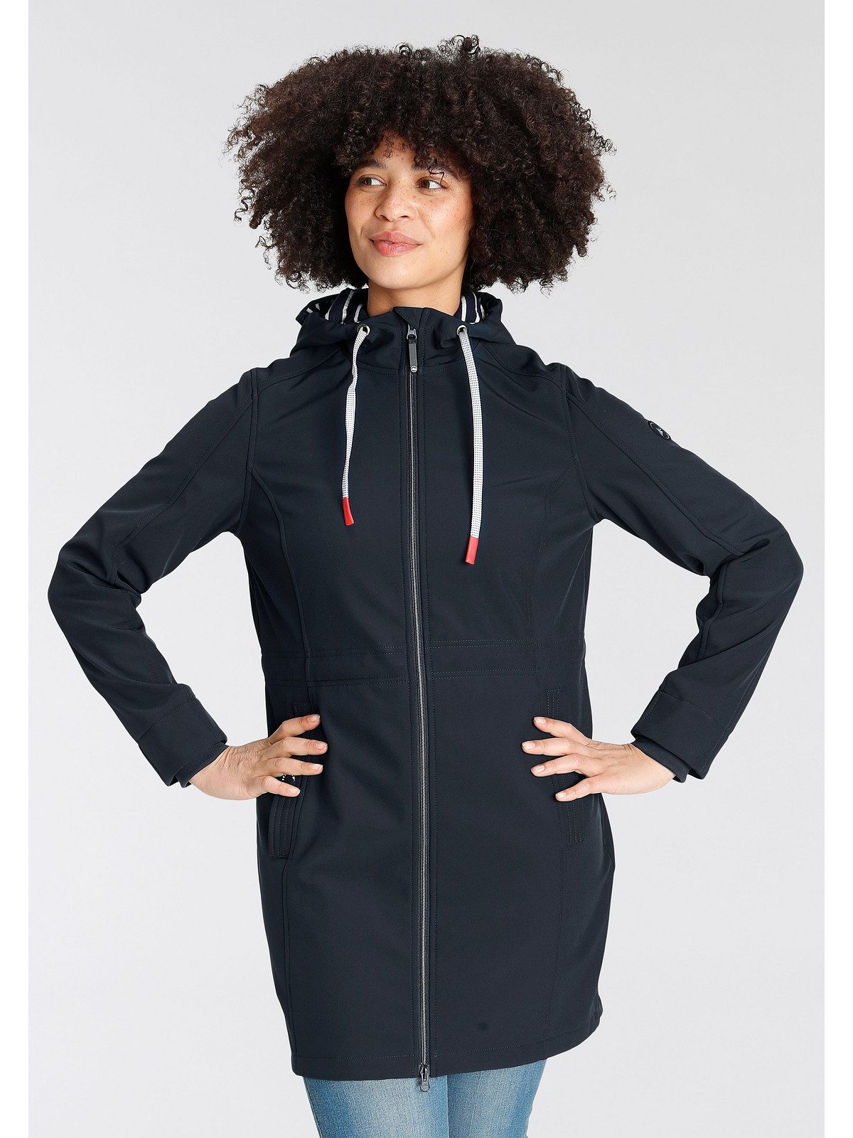 Polarino Softshelljacke Große Größen Logo auf günstig online kaufen