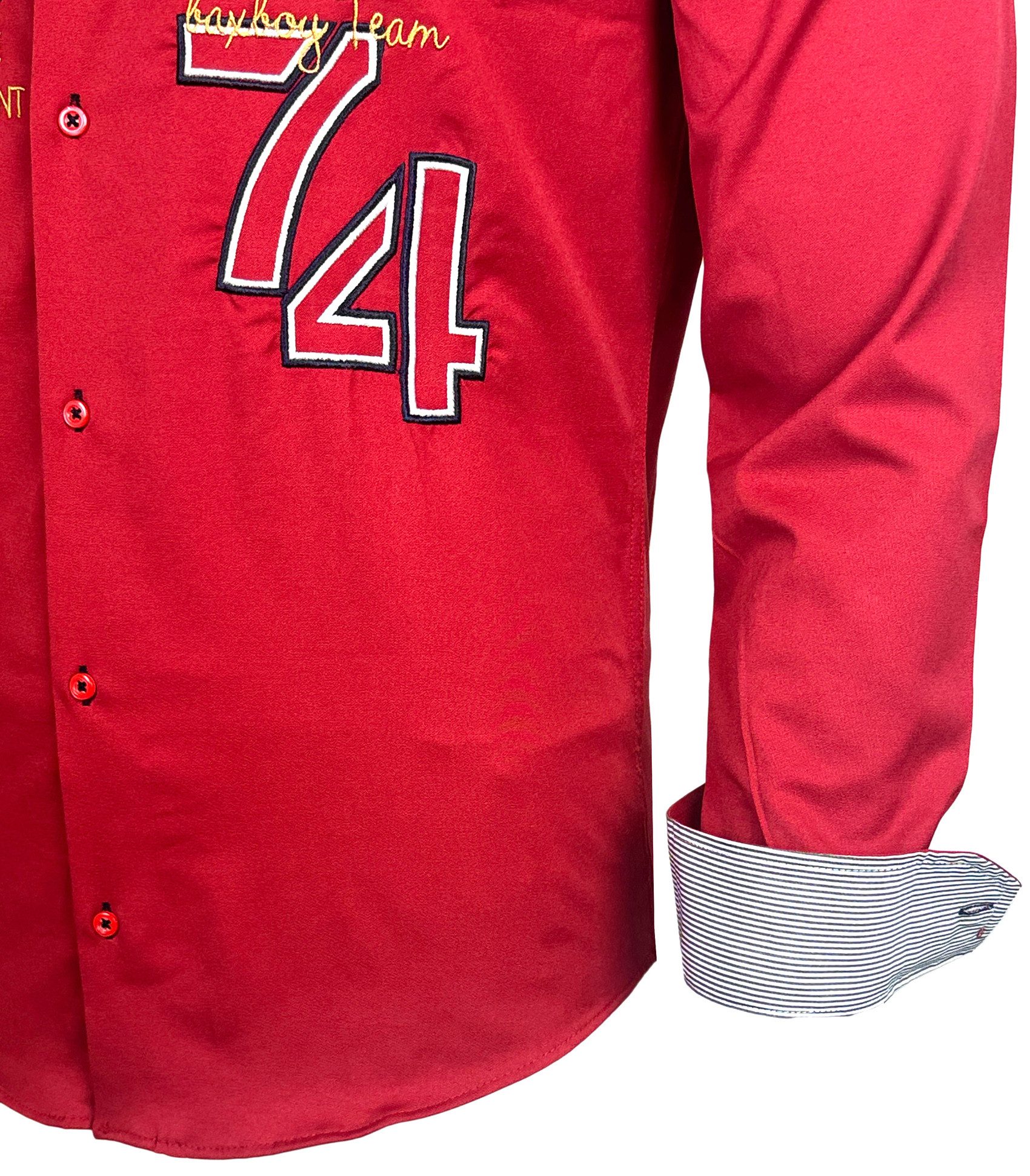 Baxboy Langarmhemd Baxboy Herren Hemd Kentkragen Hemden Slim Fit Anzug Kontrasten B 507 – Bild 4 von 5