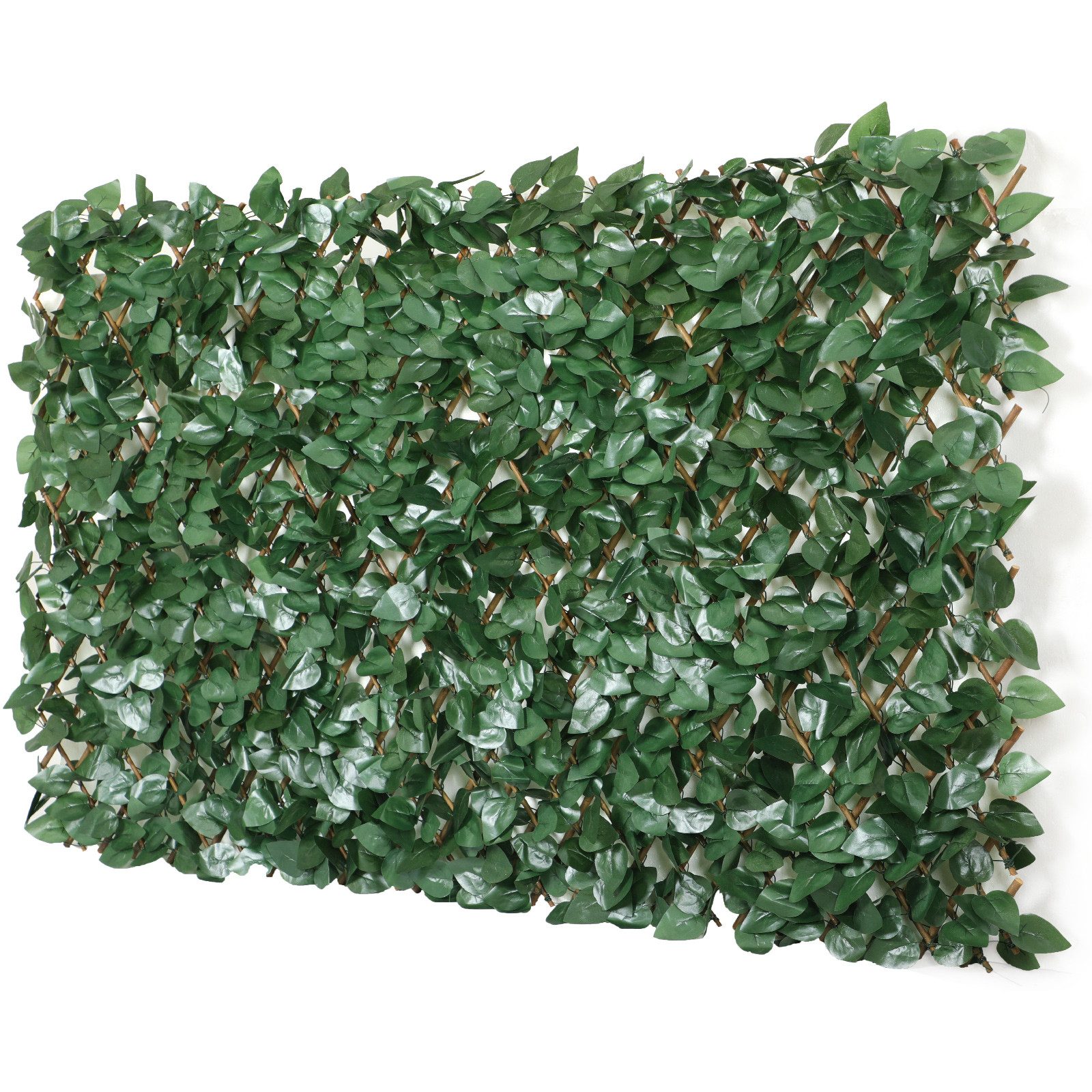 Coradoma Weidenzaun Gitterzaun ausziehbar 100x200cm Sichtschutz und Wand Dekoration, Zaunblende für Wohnzimmer, Garten, Balkon und Terrasse