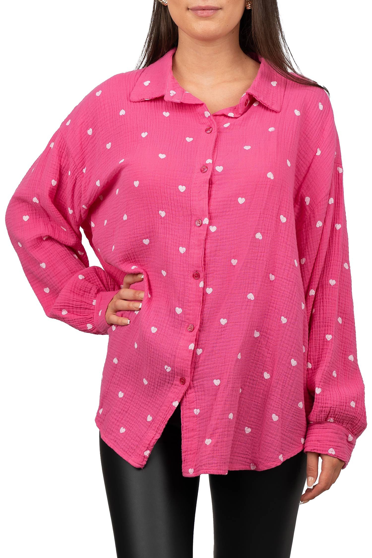 Reichstadt Hemdbluse Reichstadt Damen Musselin Bluse günstig online kaufen