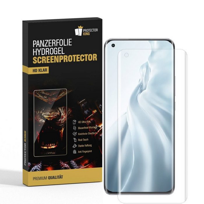 Protectorking Schutzfolie 6x Panzerfolie für Xiaomi Mi 11 Pro FULL COVER (6-Stück 1-Set) Gestochen scharfe HD Ultra Klare Displayschutzfolie