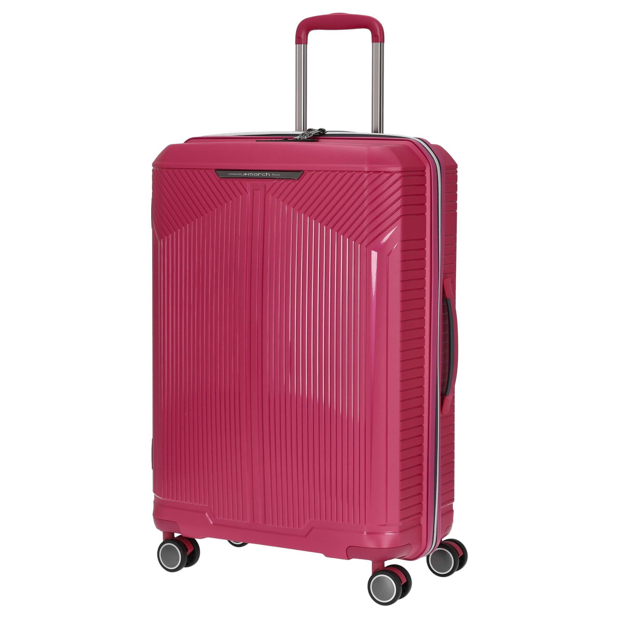 March15 Trading Trolley Fjord 66 M 4-Rollen-Trolley Rollen metal magenta - 4 cm