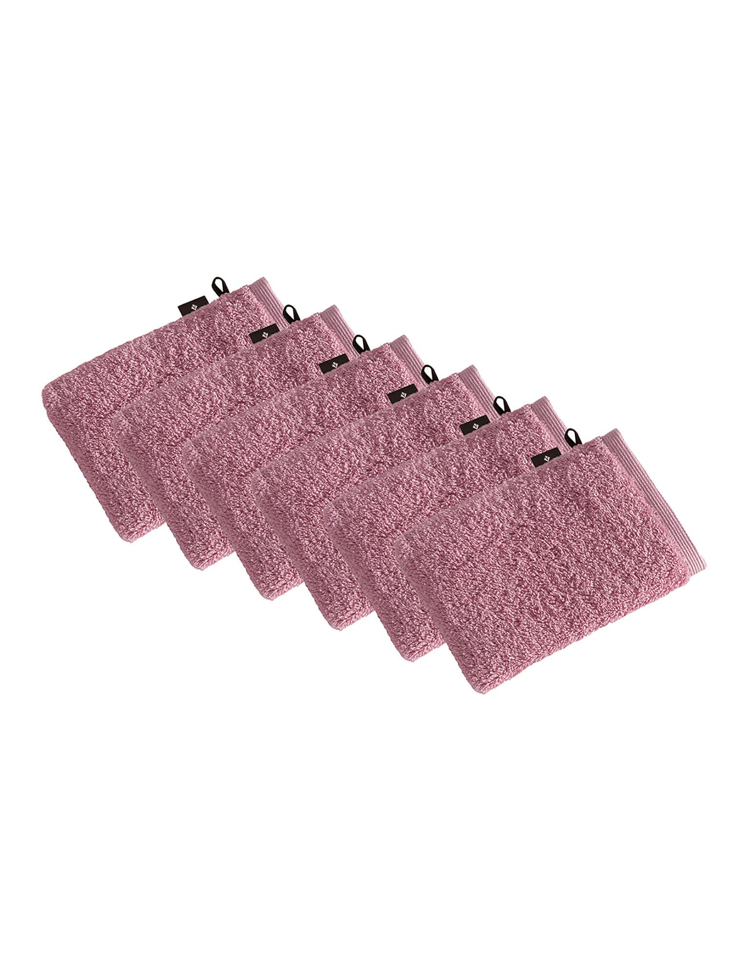 Vossen Waschhandschuh 6er Pack Waschhandschuh 22 x 16 cm High Line, Frottier (Spar-Set, 6-St)