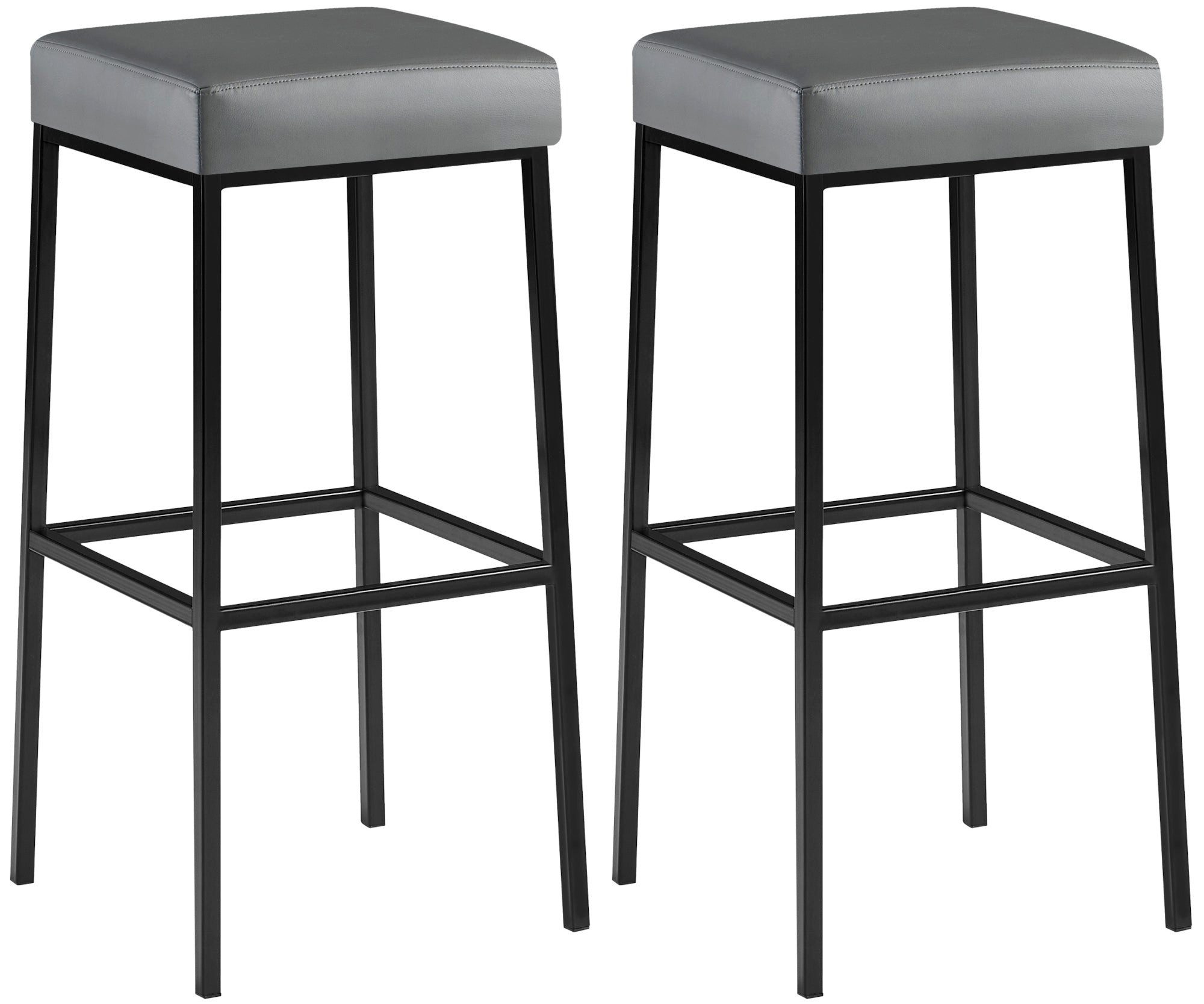 Bistrostuhl 2er Set Barhocker Montreal Kunstlederbezug