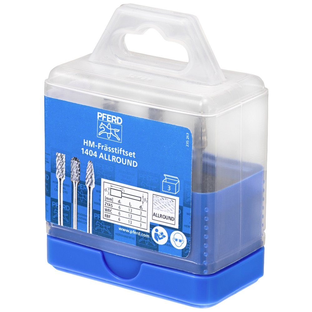 Pferd Fräse PFERD TOOLS 21901404 Frässtift-Set Hartmetall Schaftdurchmesser 3