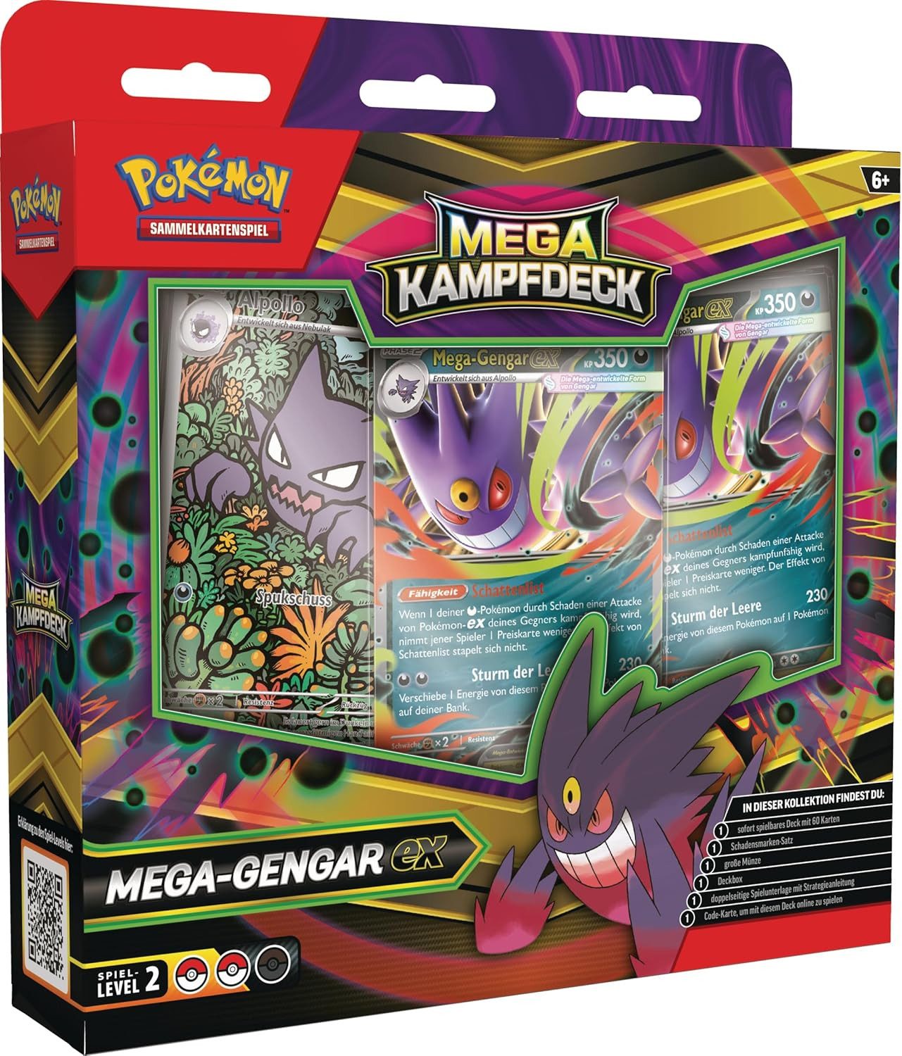 The Pokémon Company International Sammelkarte Mega-Kampfdeck Mega-Gengar-ex