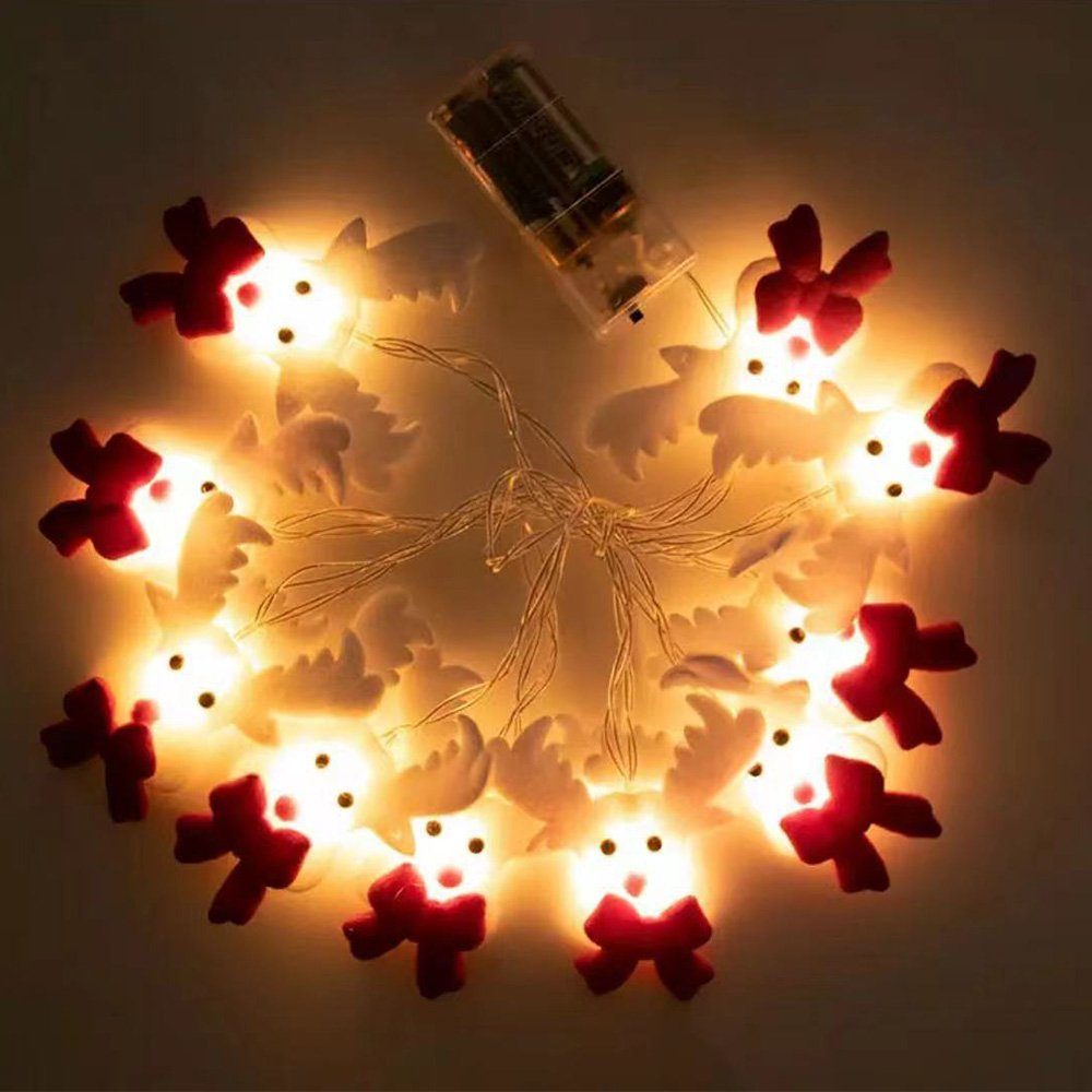 Rosnek LED-Lichterkette LED Weihnachten Party Lichtervorhang, günstig online kaufen