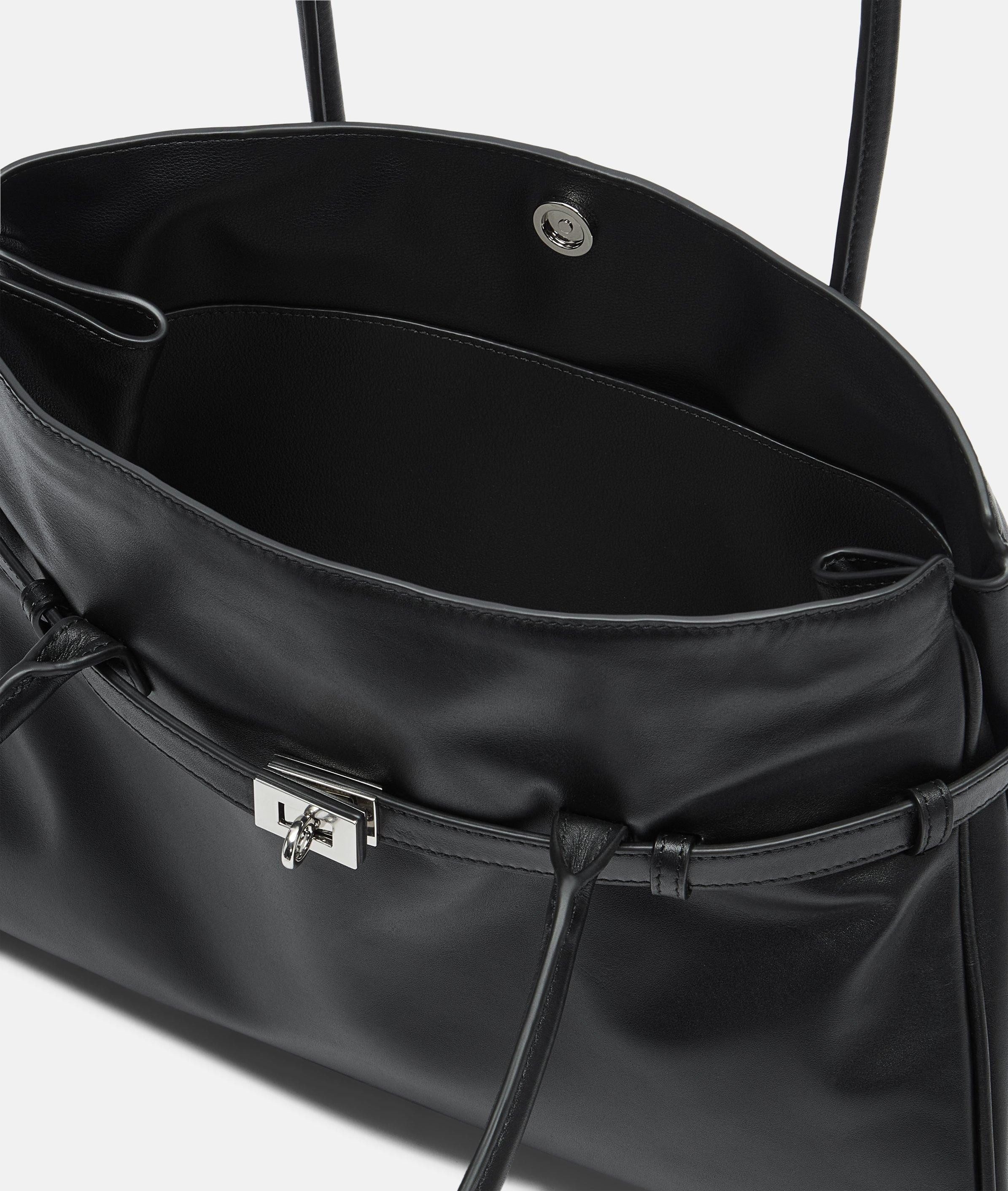 Liebeskind Berlin Schultertasche Satchel, Große Tasche aus weichem Kalbsleder