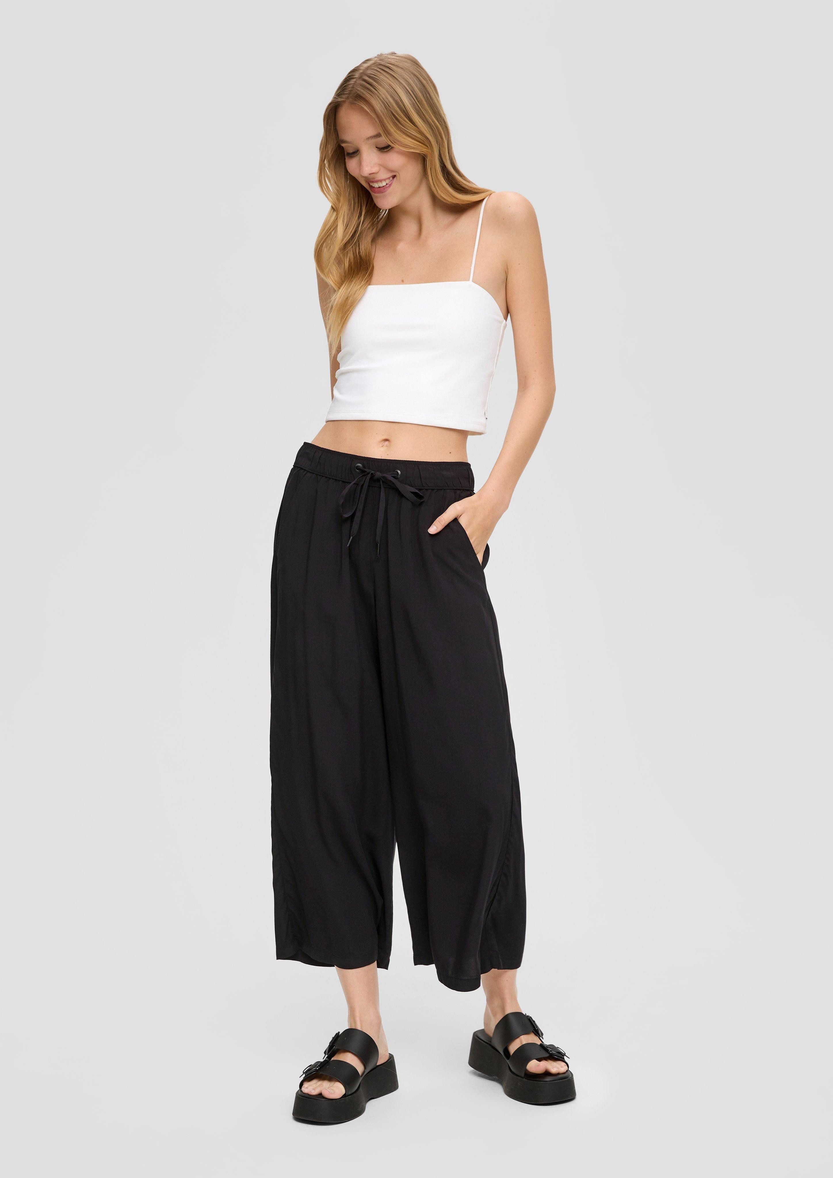 QS 7/8-Hose Culotte mit Elastikbund günstig online kaufen