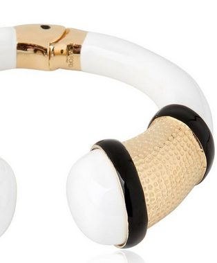 Tom Ford Armband TOM FORD Enameled Brass Bracelet In White Buckle Bag Cuff Armband Armr