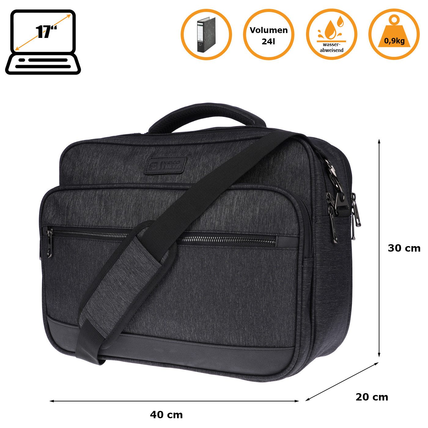 Christian Wippermann Umhängetasche Umhängetasche Laptoptasche 17 günstig online kaufen