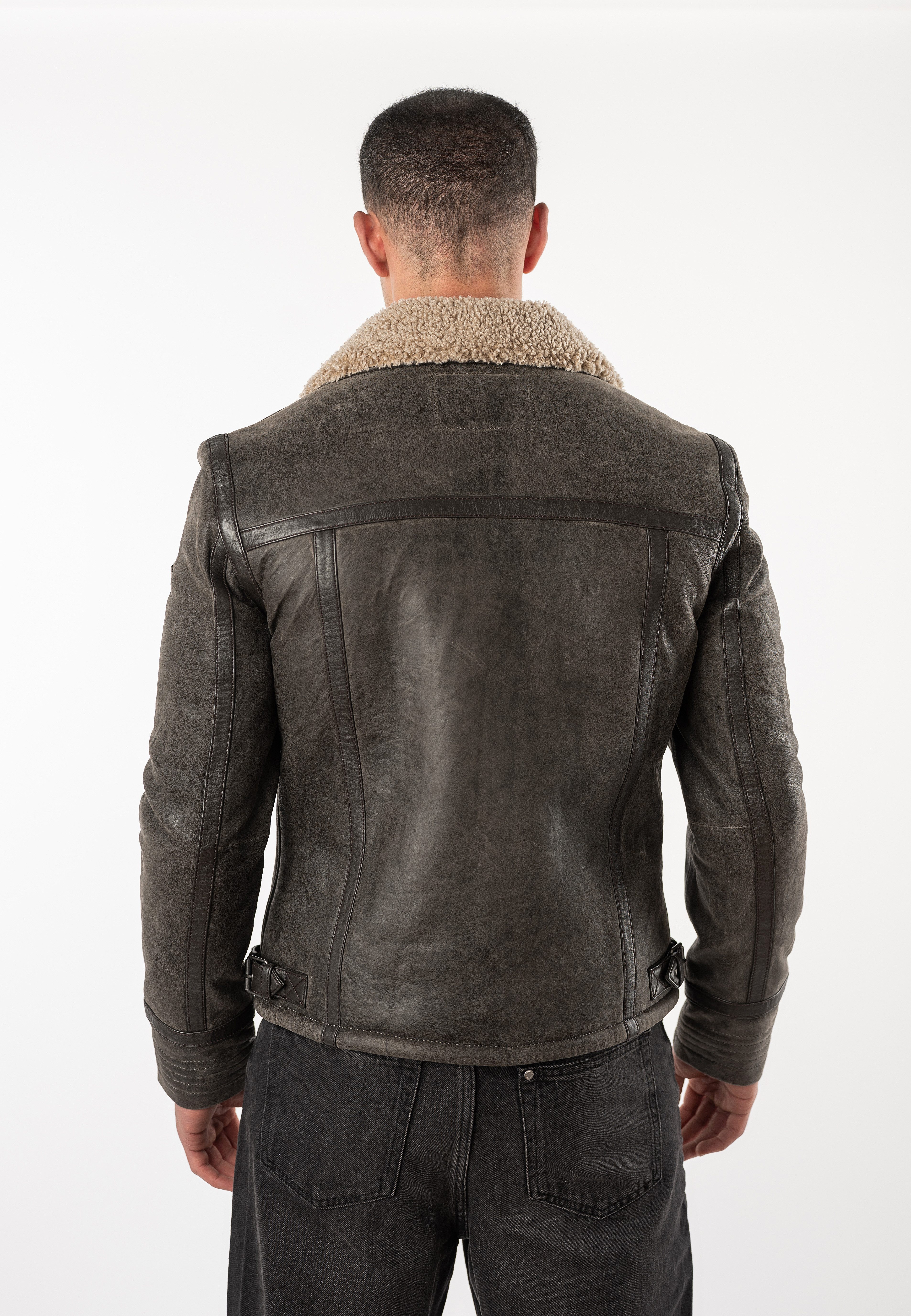Mauritius Lederjacke MMArcticon mit Umlegekragen, Regular Fit – Bild 4 von 5