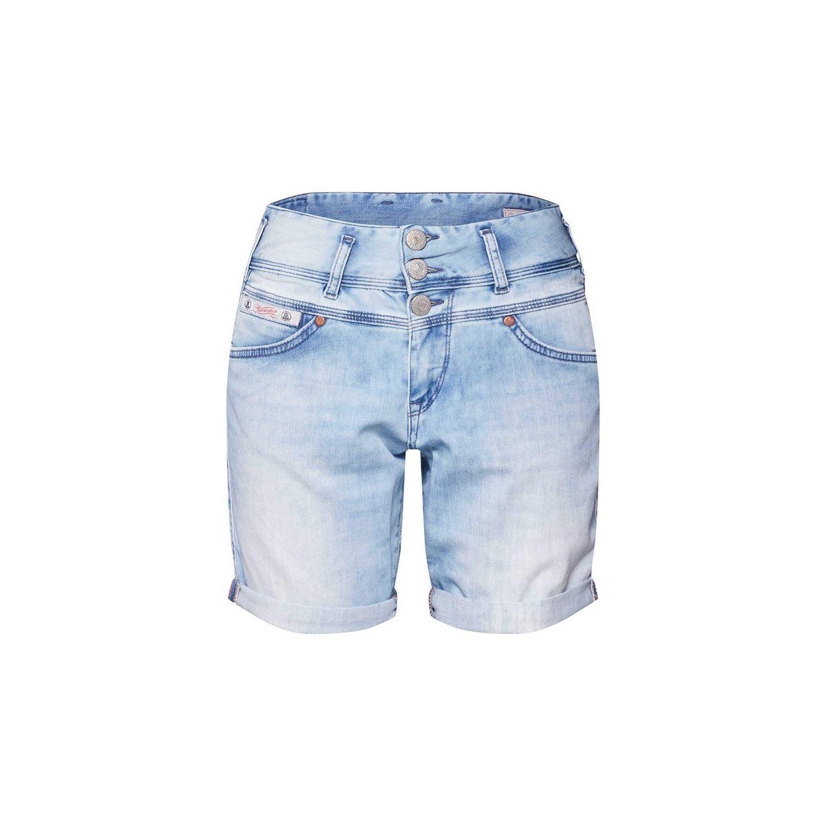 Herrlicher Shorts blau regular fit (1-tlg)