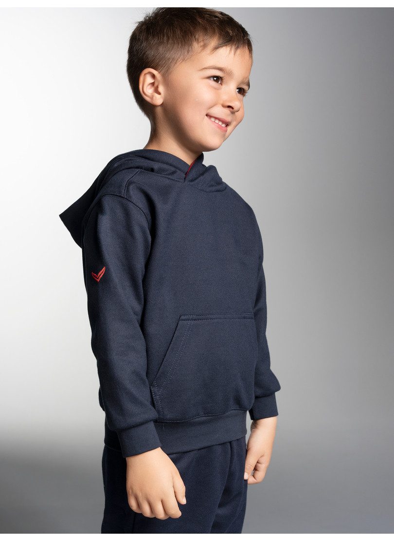 Trigema Sweatshirt TRIGEMA Kapuzenpullover mit Kängurutasche