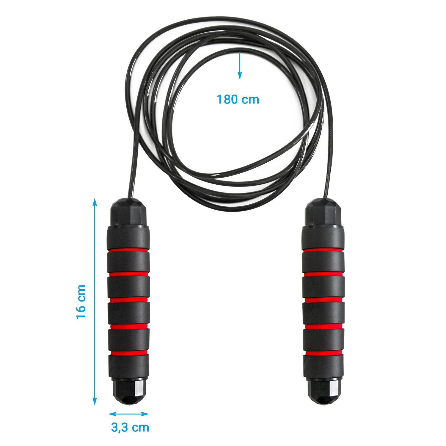 AsVIVA Springseil kugelgelagert AsVIVA JR1, Speed Rope, Seillänge: 276 cm