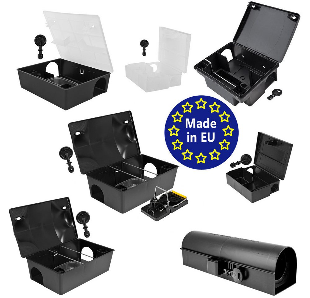 Thumbnail - Petigi Lebendfalle Köderstation Köderbox Mäusebox Rattenbox Nagerköderstation Box Auswahl