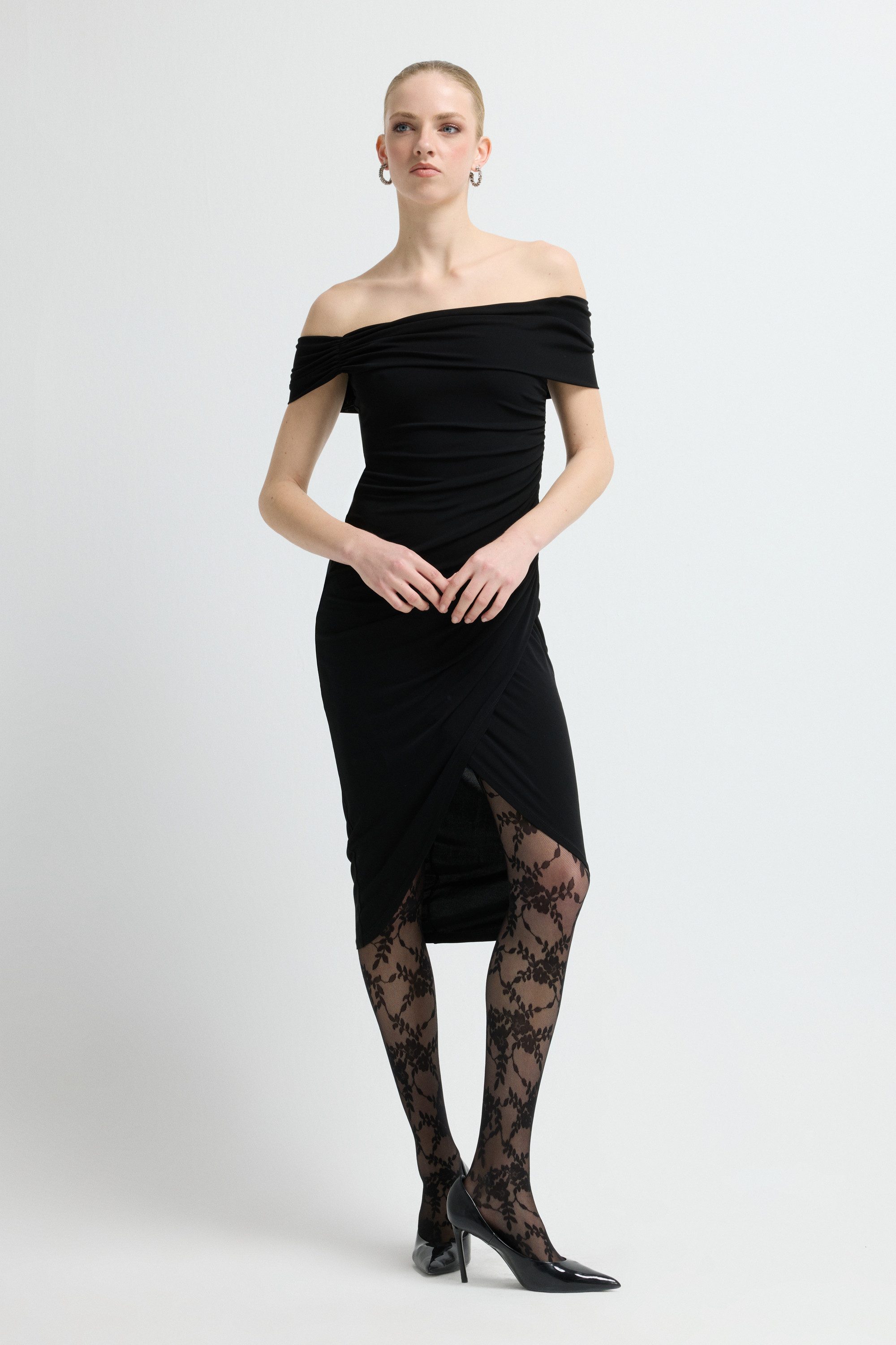 adL Cocktailkleid Wickelkleid mit gerafftem Detail – Bild 2 von 5