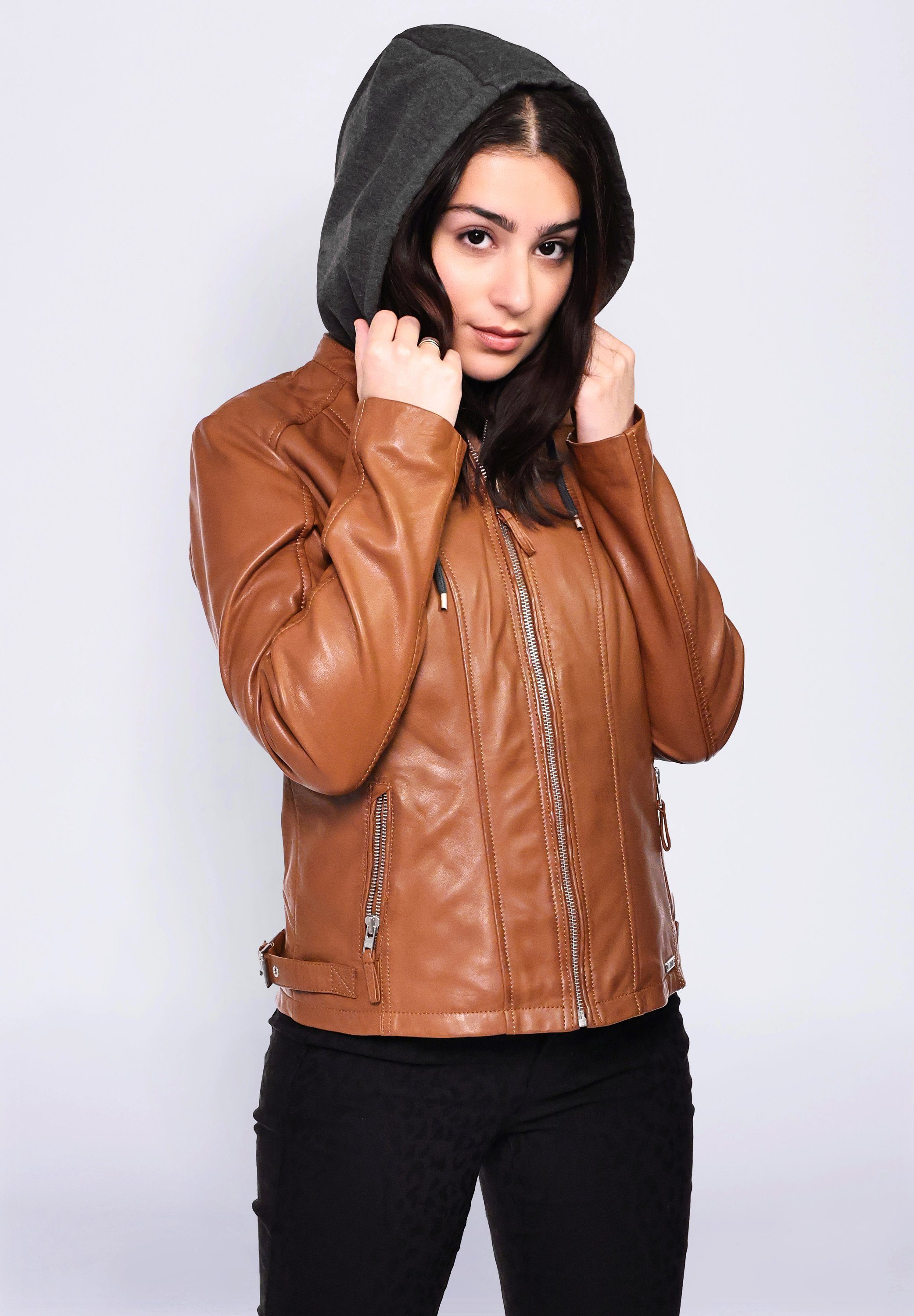 31020256 Lederjacke cognac MUSTANG