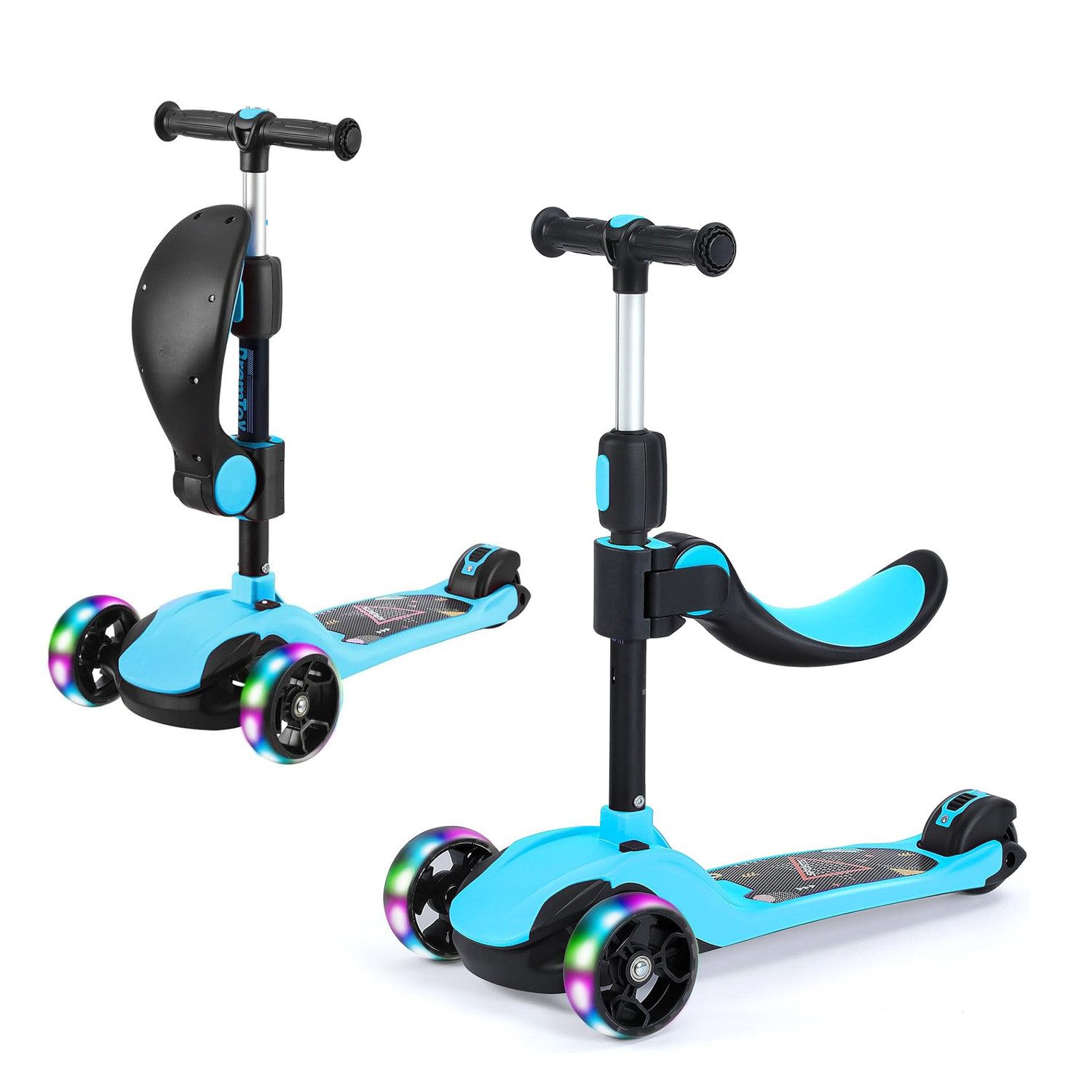 BremToy Dreiradscooter Kinderroller Tretroller Faltbarer Scooter 1-14 Jahre