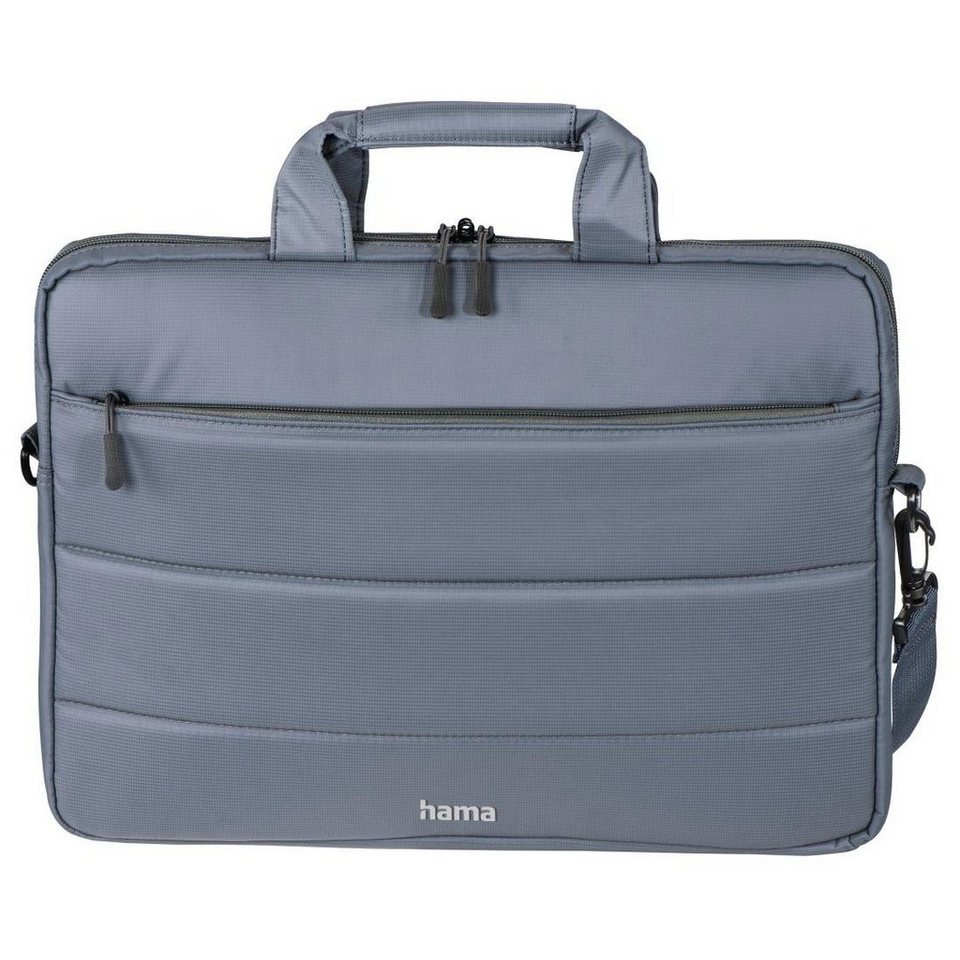 Hama Laptoptasche Notebook Tasche bis 36 cm (14,1 Zoll), Farbe Grau, Mit  Tablet- und Dokumentenfach, Organizerstruktur und Trolleyband
