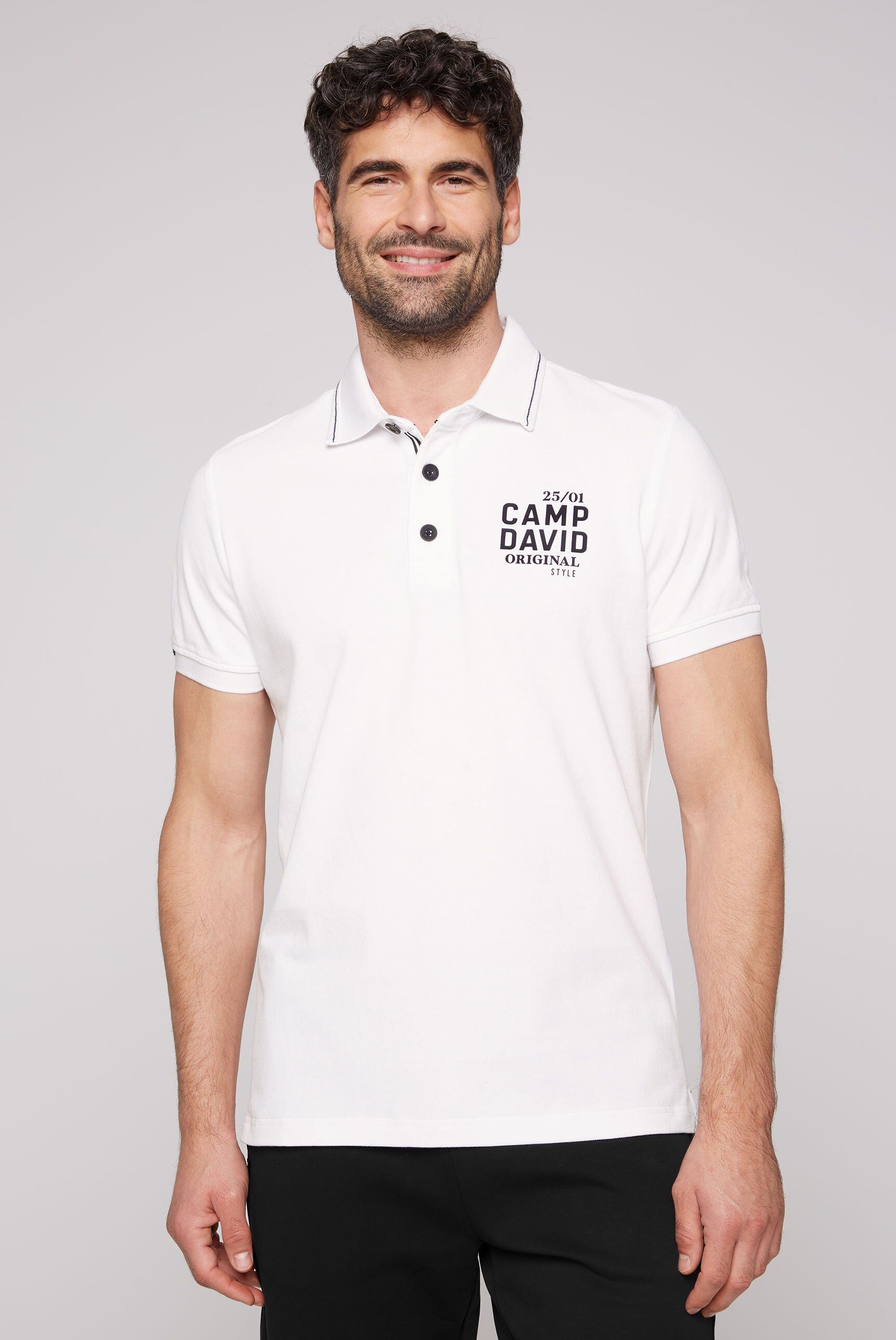 CAMP DAVID Poloshirt aus Baumwolle