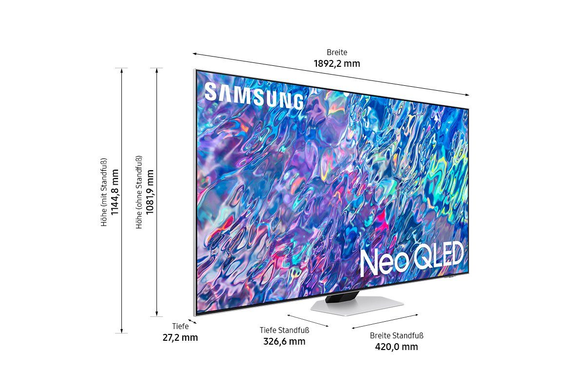 Samsung GQ85QN85BAT QLED-Fernseher (214 cm/85 UHD) Neo Quantum Technologie Quantum 4K,HDR mit HD, Ultra Matrix Smart-TV, Zoll, 4K 1500,Supreme