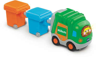 Vtech® Spielzeug-Müllwagen Tut Tut Baby Flitzer, Müllauto & 2 Mülltonnen