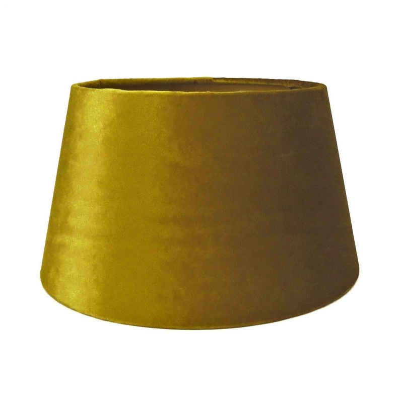 colmore Lampenschirm Lampenschirm Tisch Gold Samt Rund E27, Samt