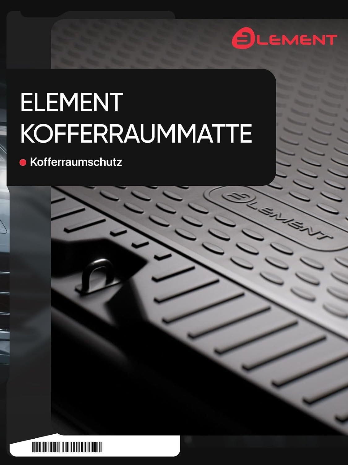 LEMENT Kofferraummatte passend für NISSAN Tiida 2004-2015 Schrägheck, für NISSAN Tiida PkW, Passgenaue