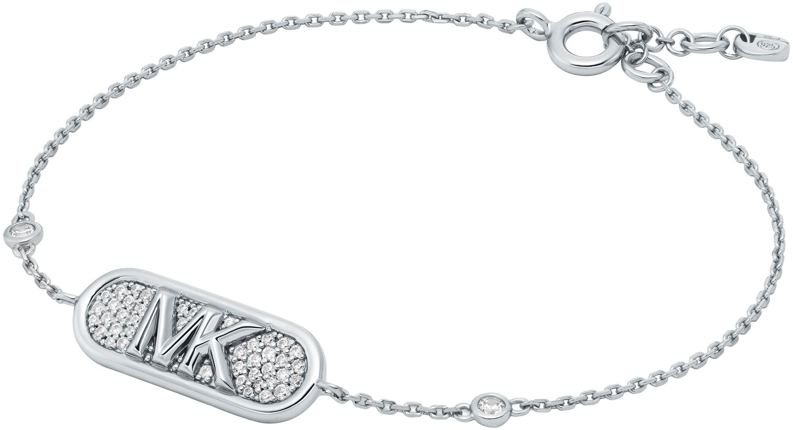 MICHAEL KORS Armband Schmuck Geschenk Silber 925 ARMKETTE PAVÉ EMPIRE LINK, MKC1730CZ, mit Zirkonia (synth)