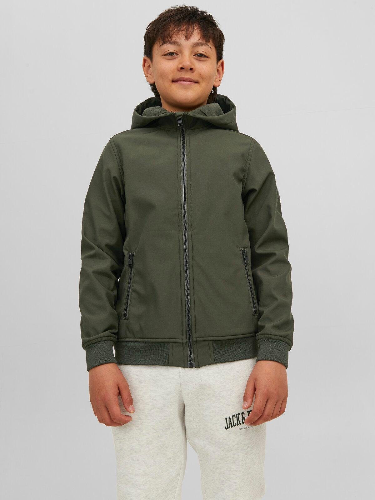 Softshelljacke Jack HOOD JNR Jones SOFTSHELL Junior SN & JJEBASIC Rosin