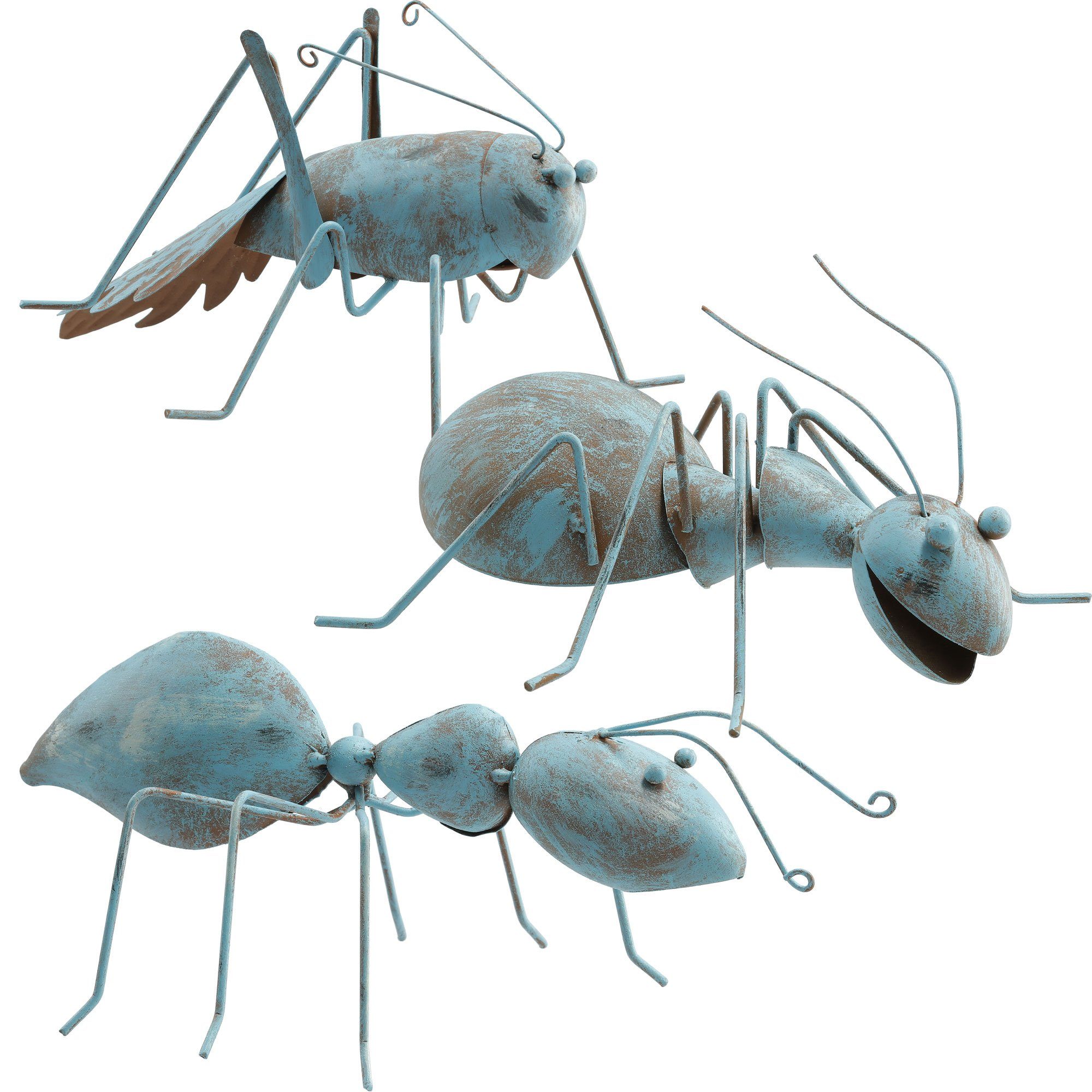 BOLTZE GRUPPE GmbH Gartenfigur Set Garten Figur 3 Ameisen Metall 26cm Garte günstig online kaufen